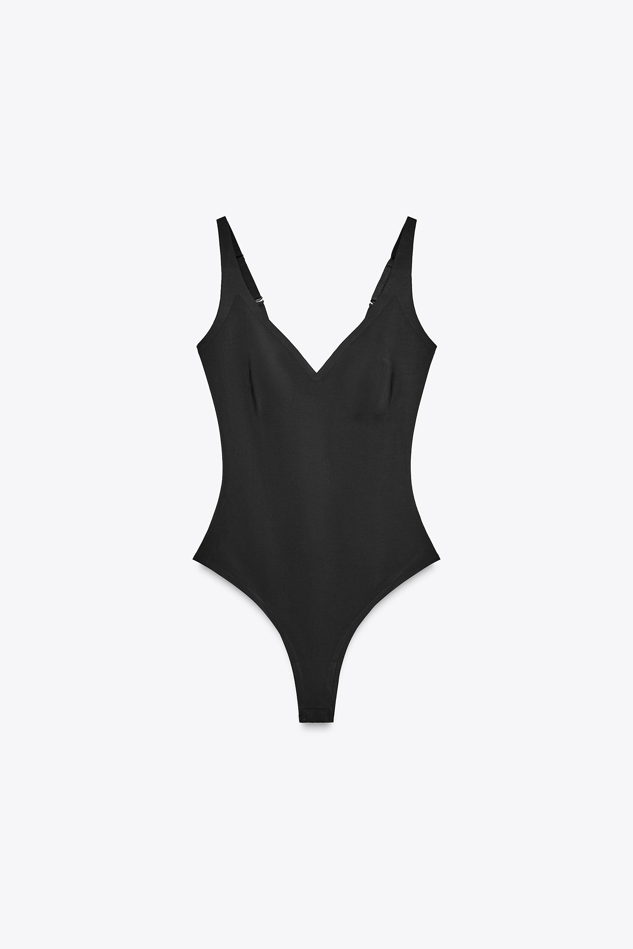 Strappy polyamide bodysuit