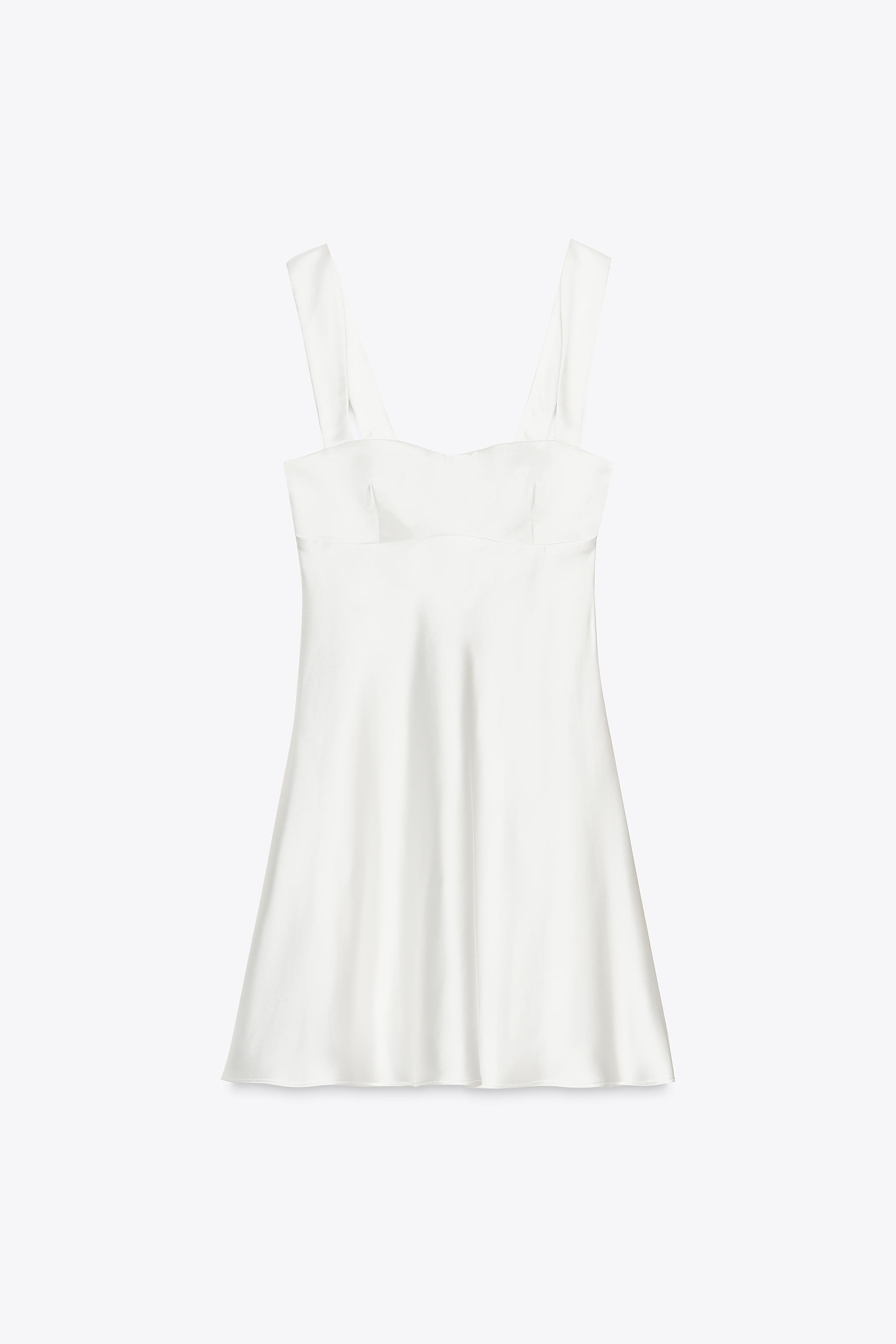 Short satin dress