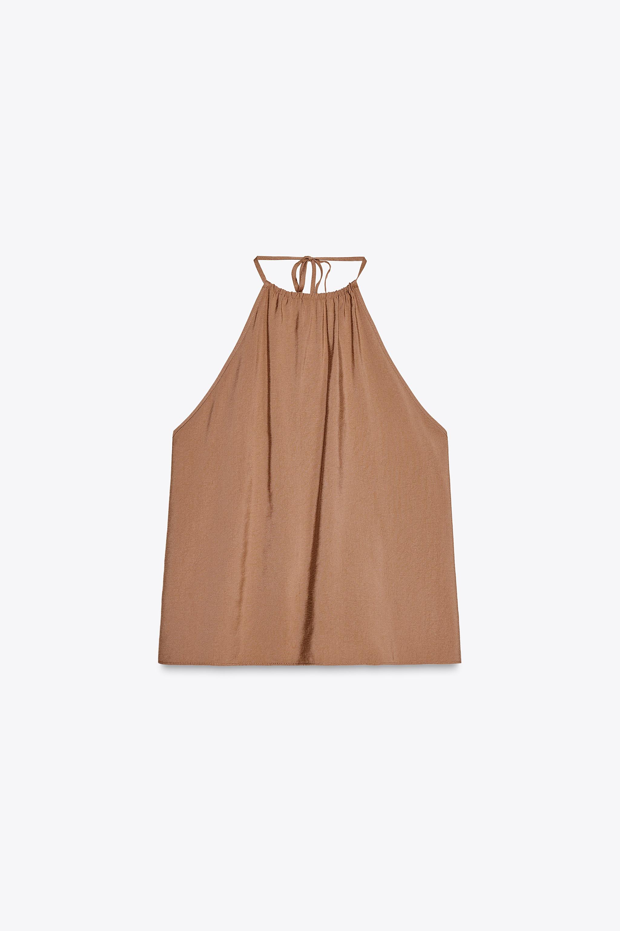 Halter cutout top