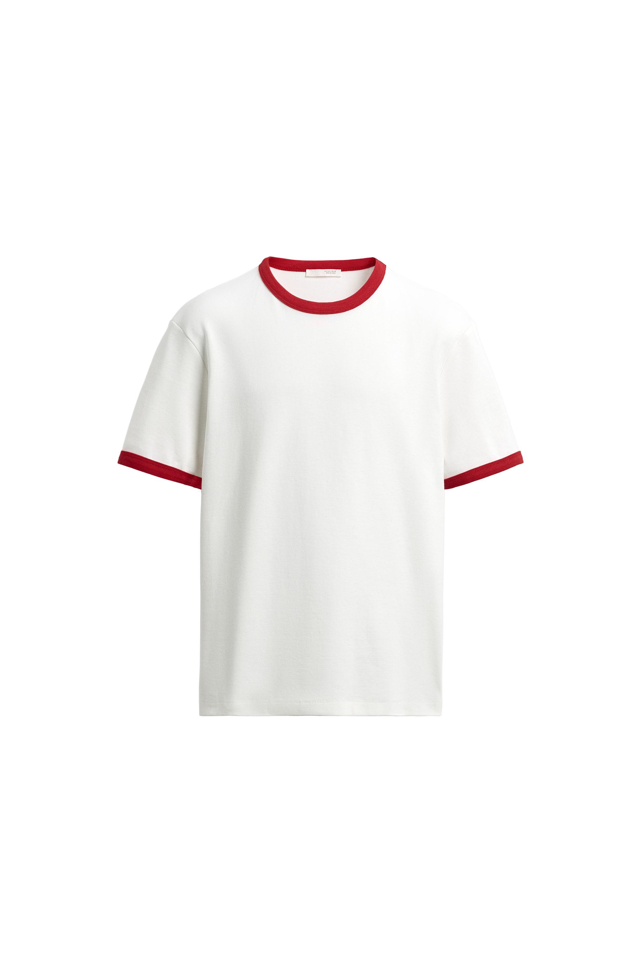 Rib T-Shirt contrast