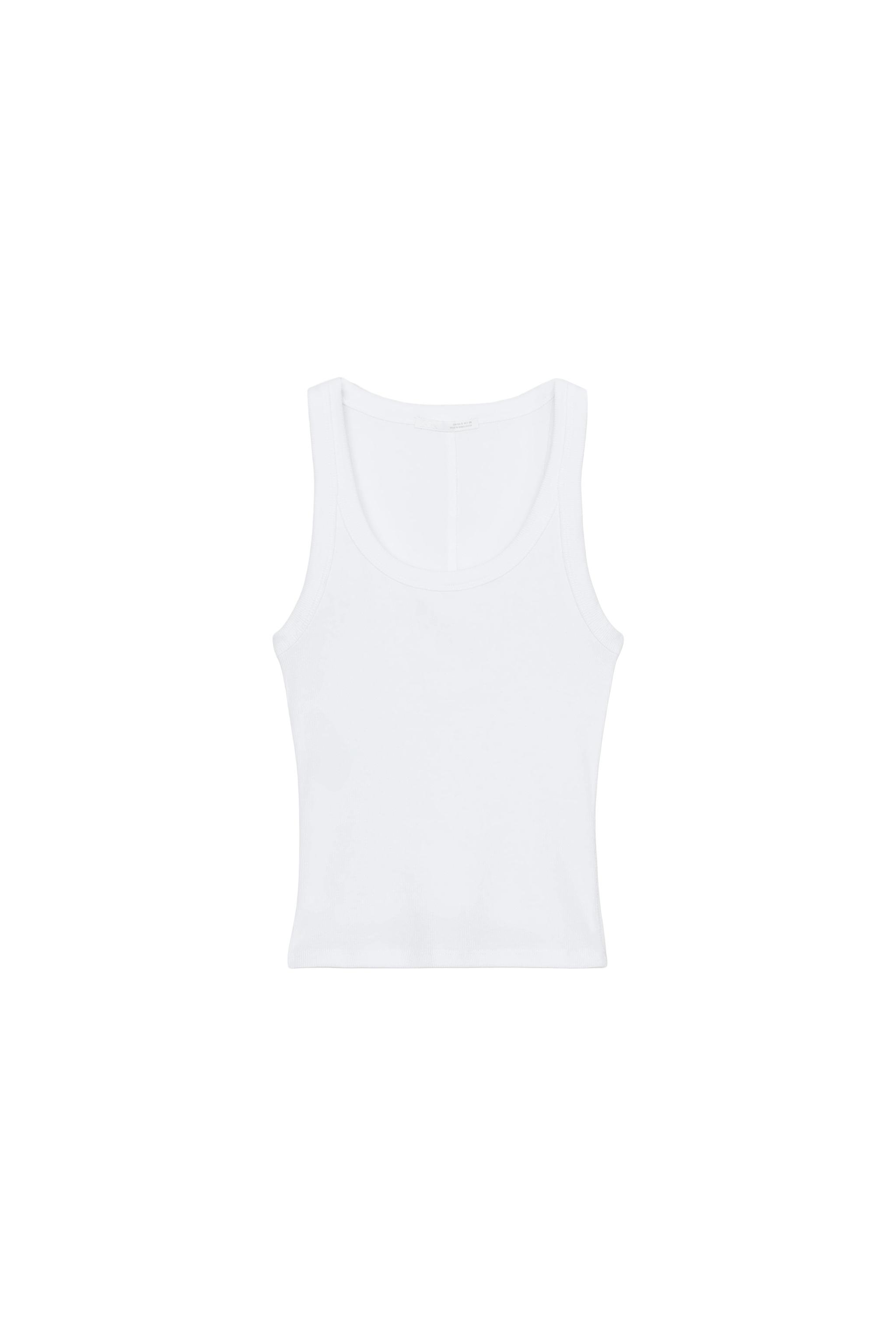 Rib sleeveless top