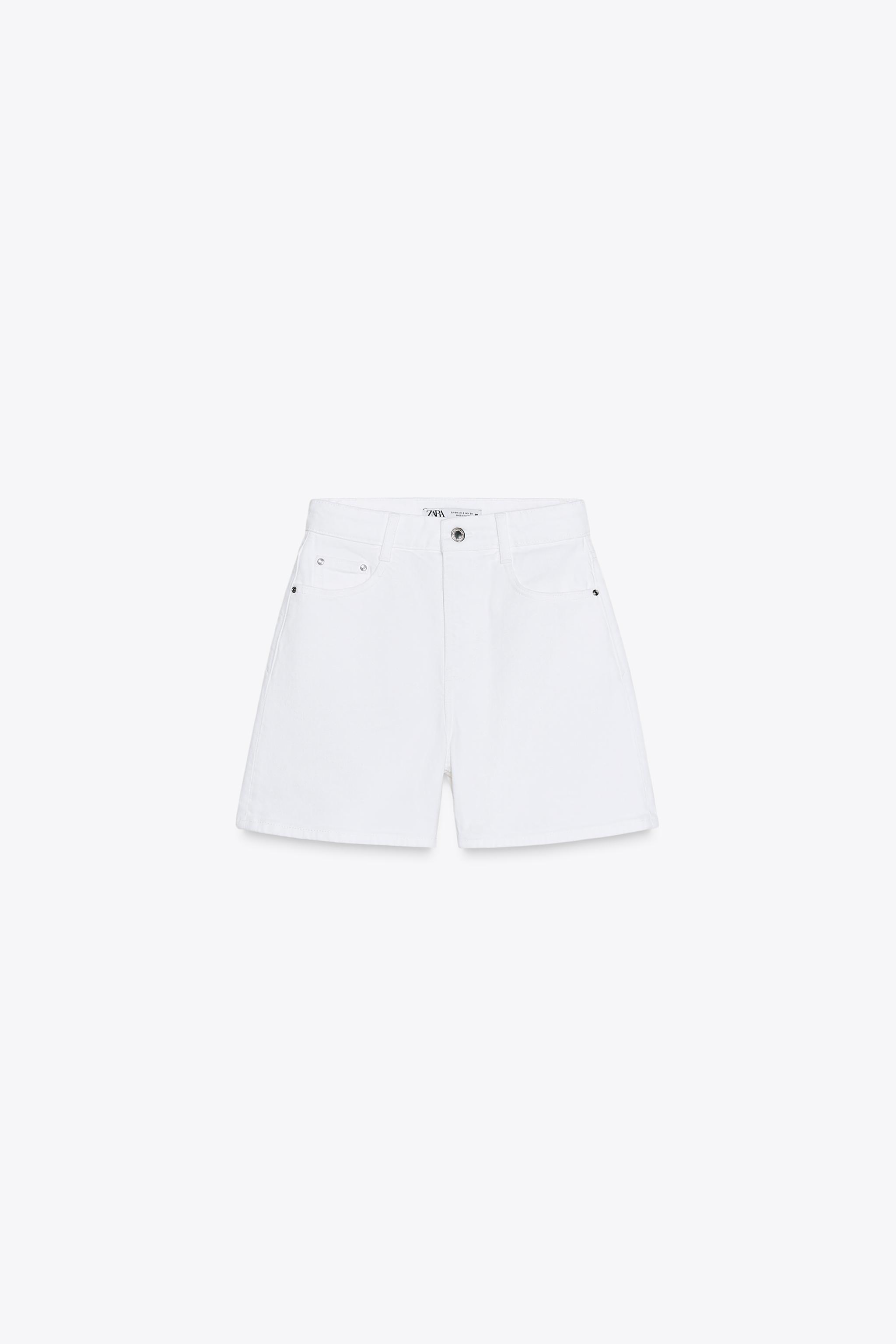 Mom-fit high-waist shorts