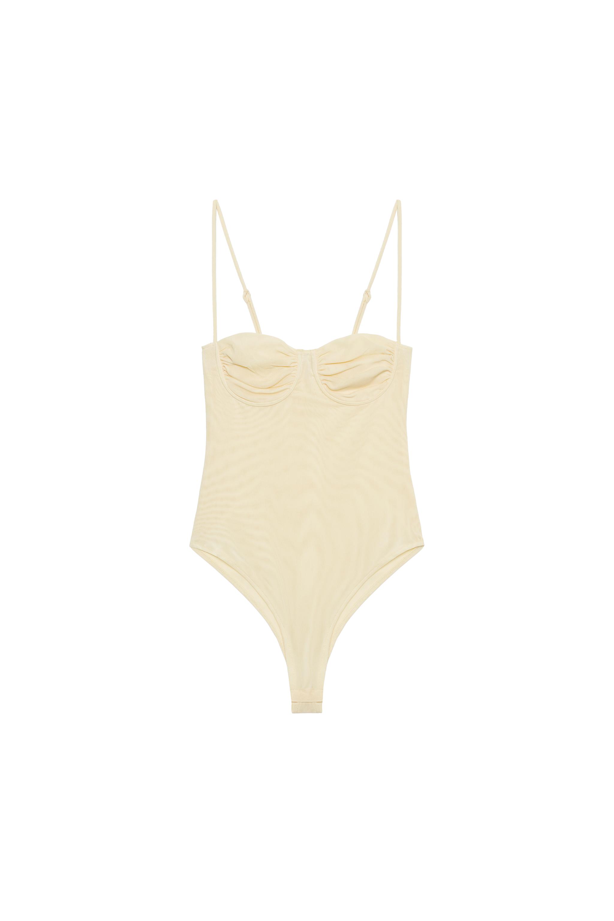 Ruffled Tulle Bodysuit