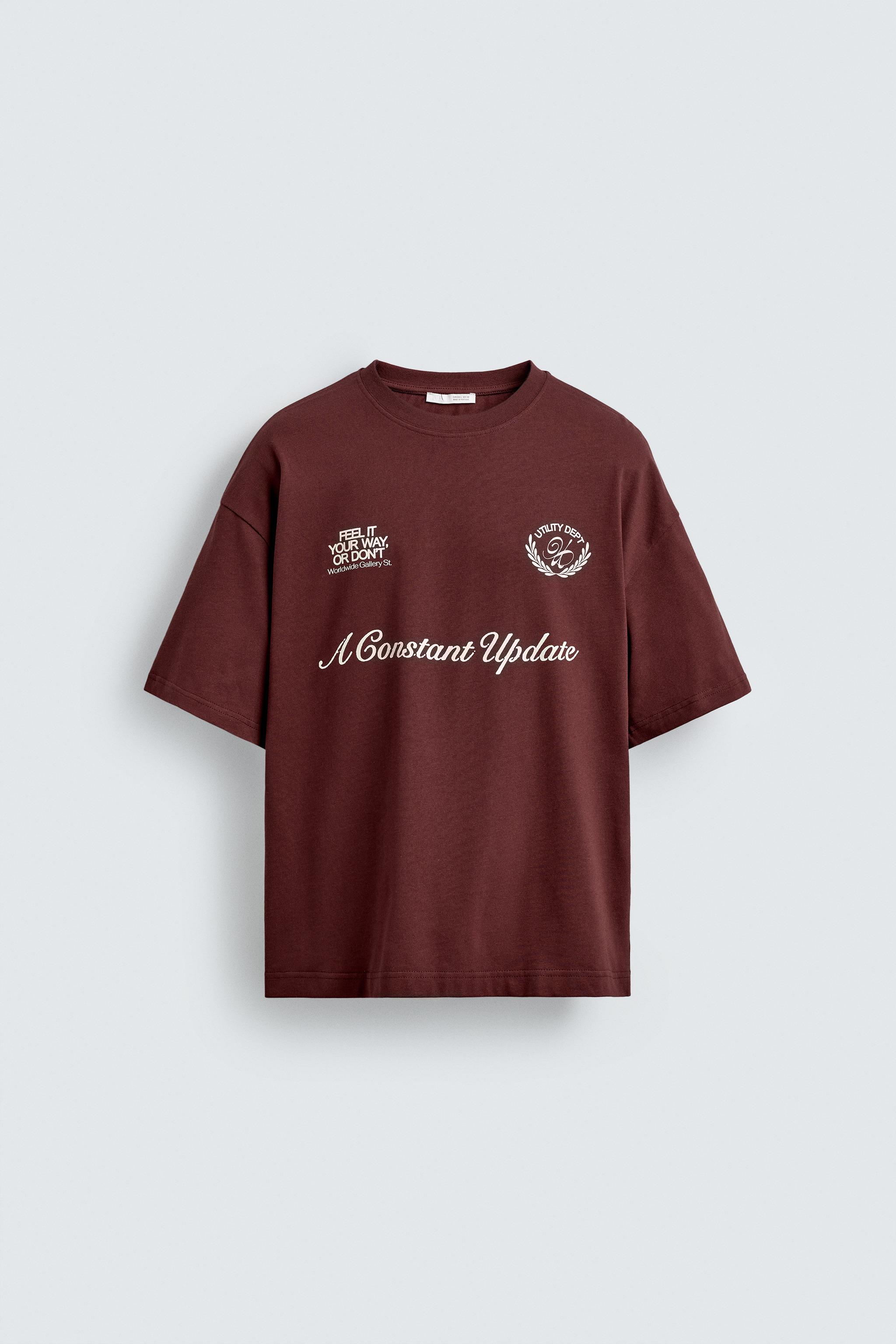 T-shirt combined print