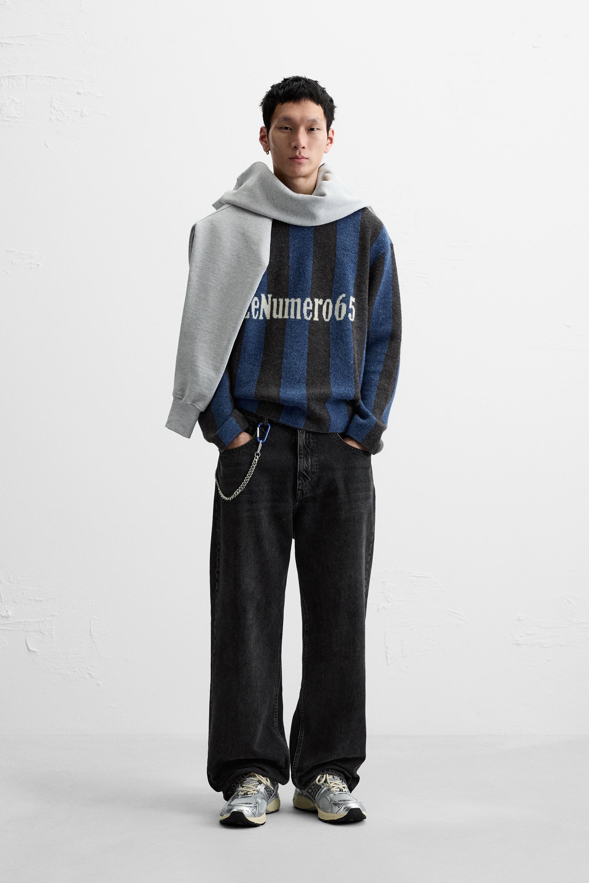 Textured Vertical Stripe Sweater
