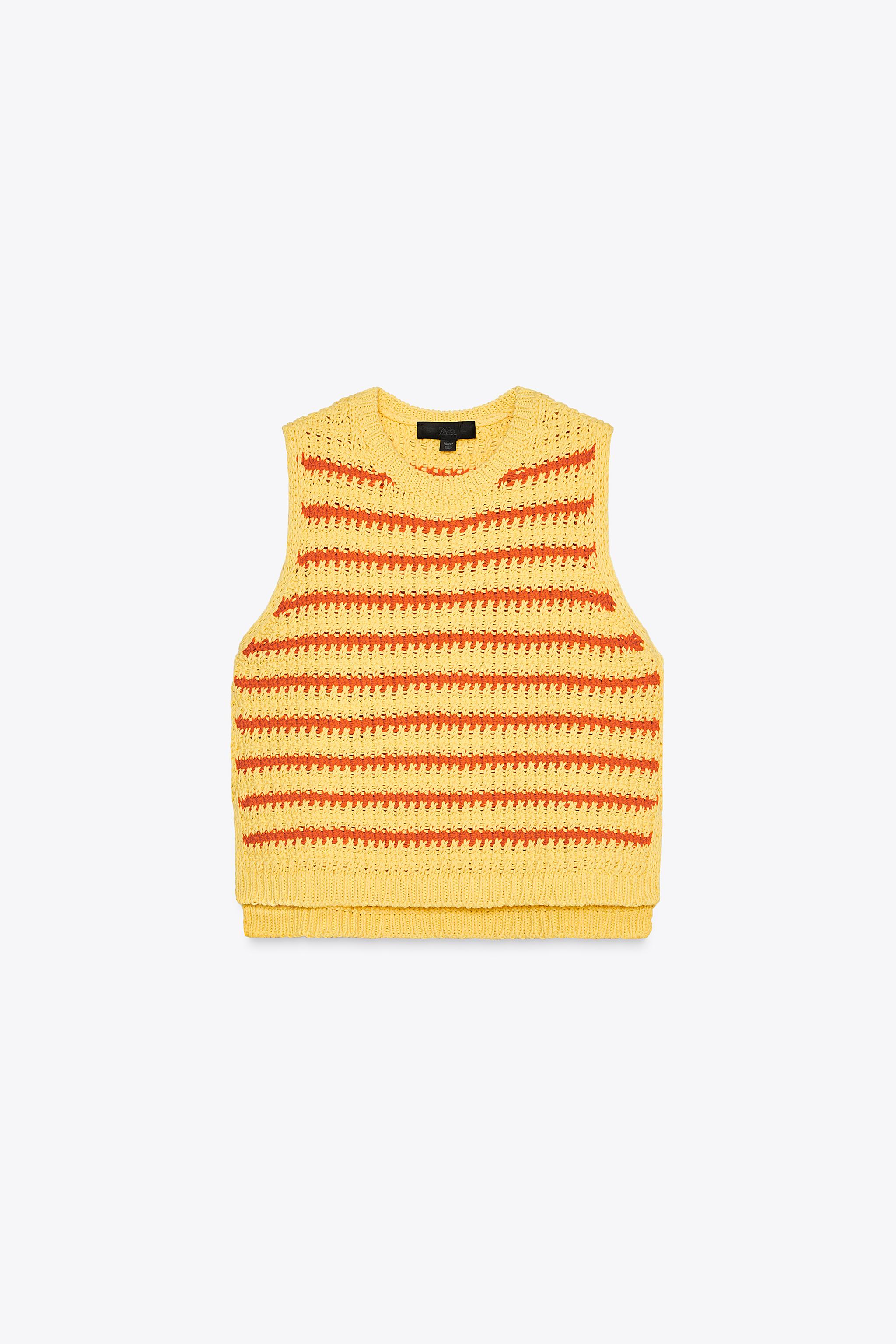 Striped knit top