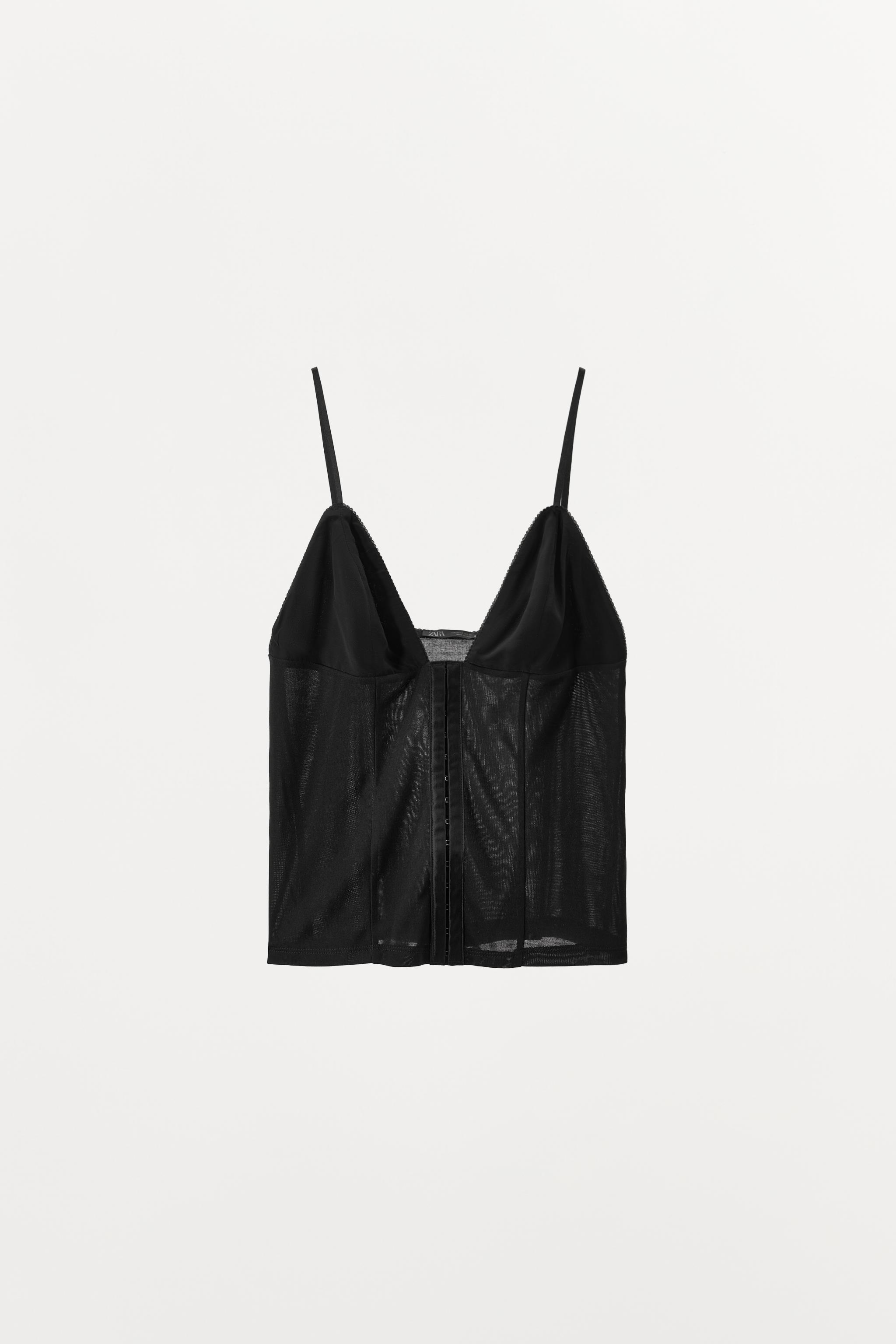 Combined lace top