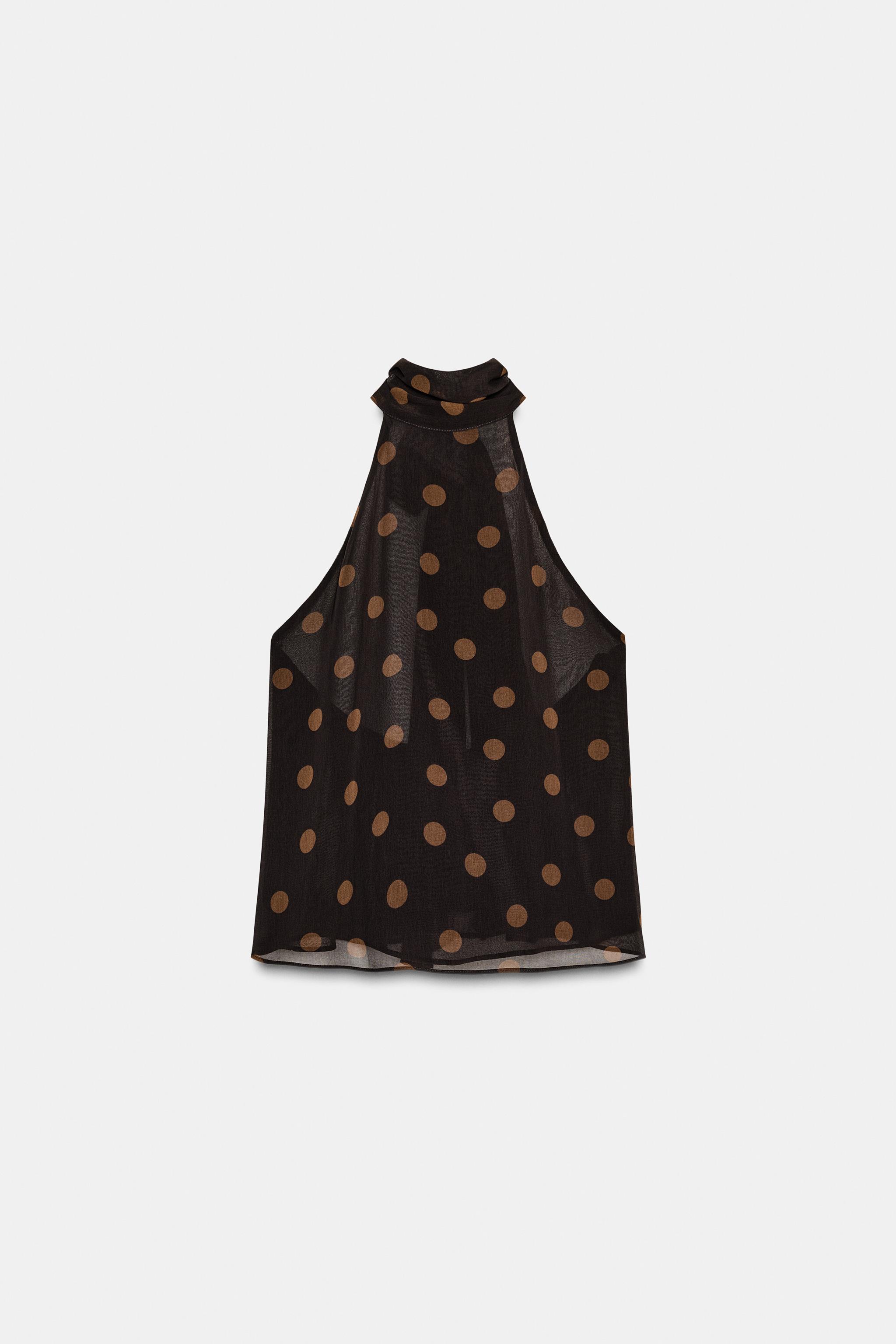 Georgette halterneck top