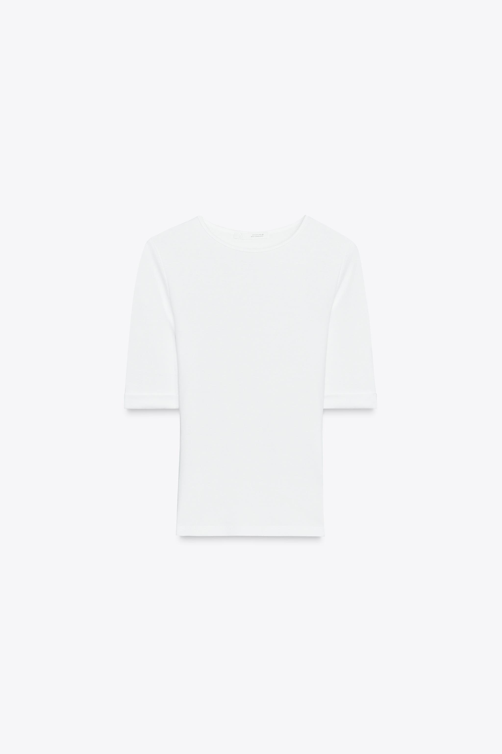 Washed cotton t-shirt
