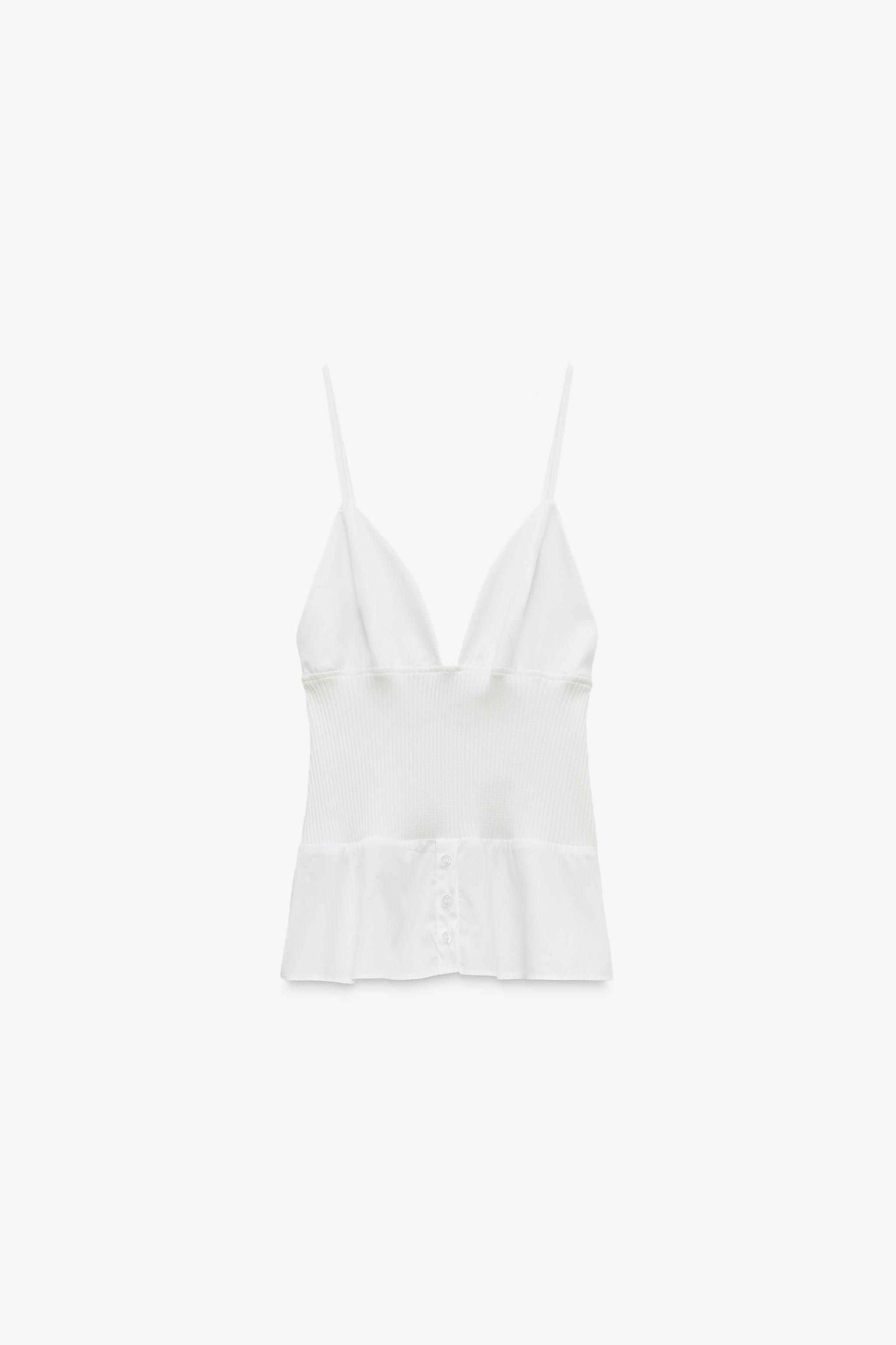 Combined poplin top