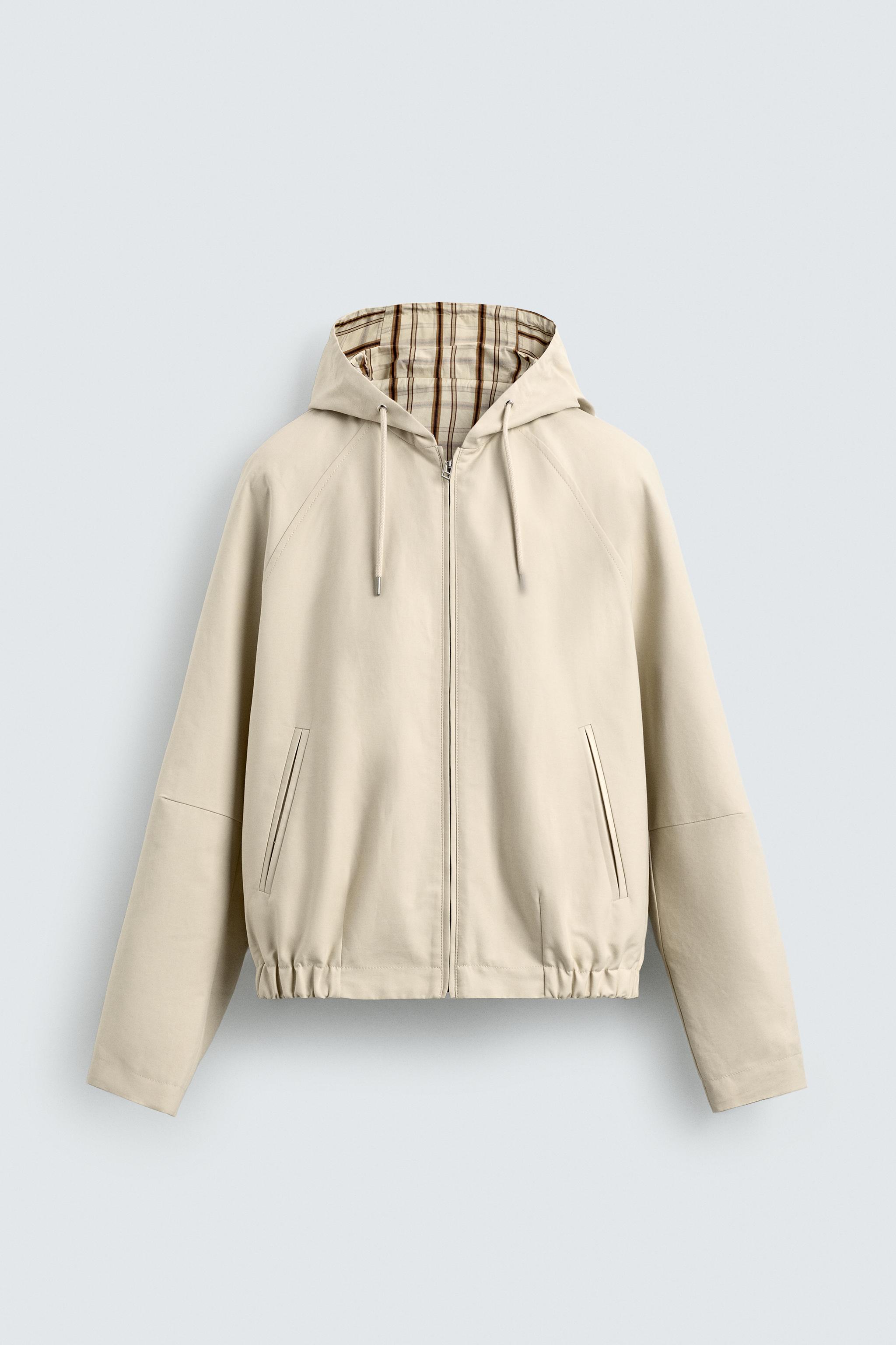 Reversible checked jacket
