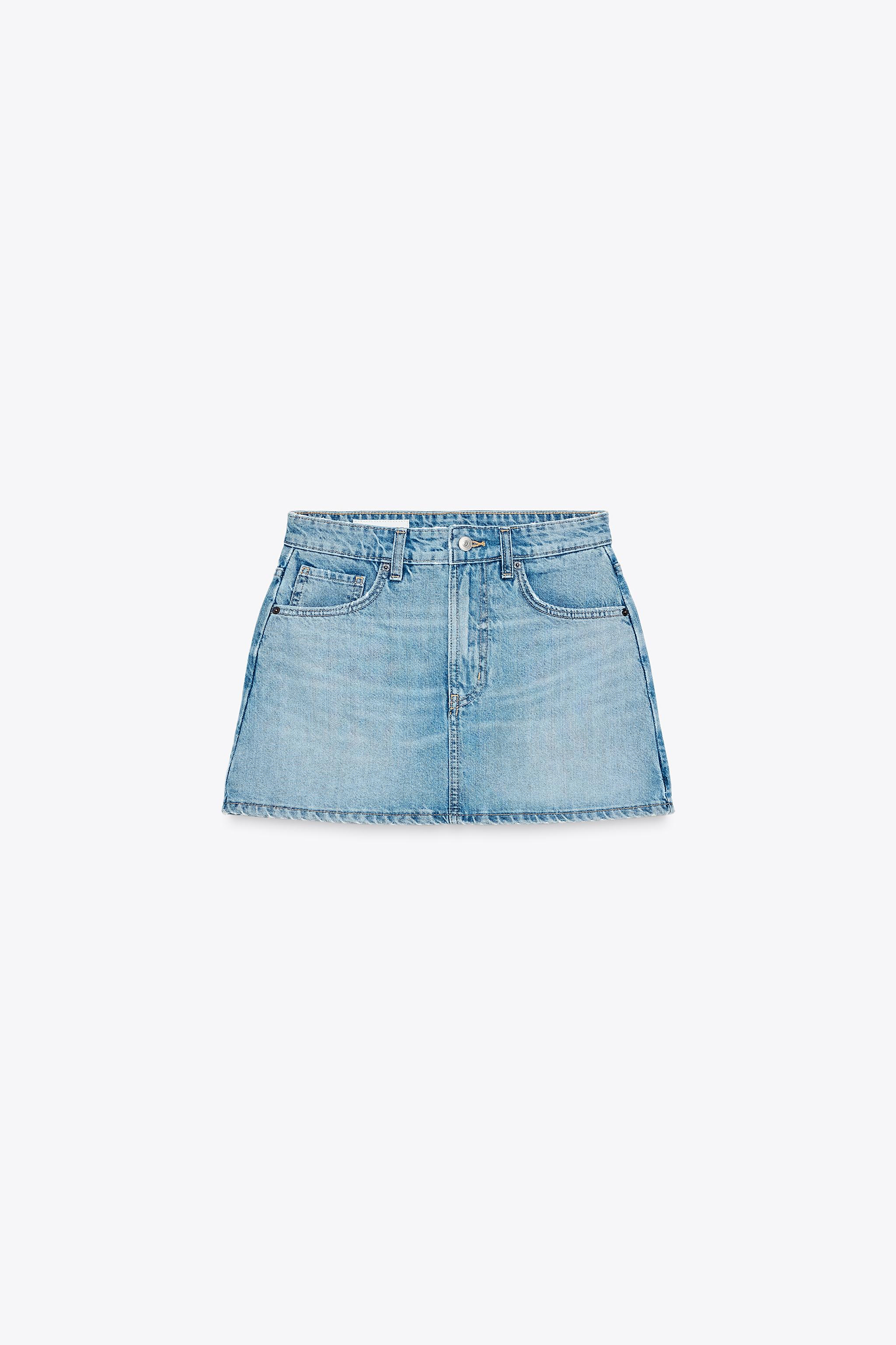 Denim shorts skirt