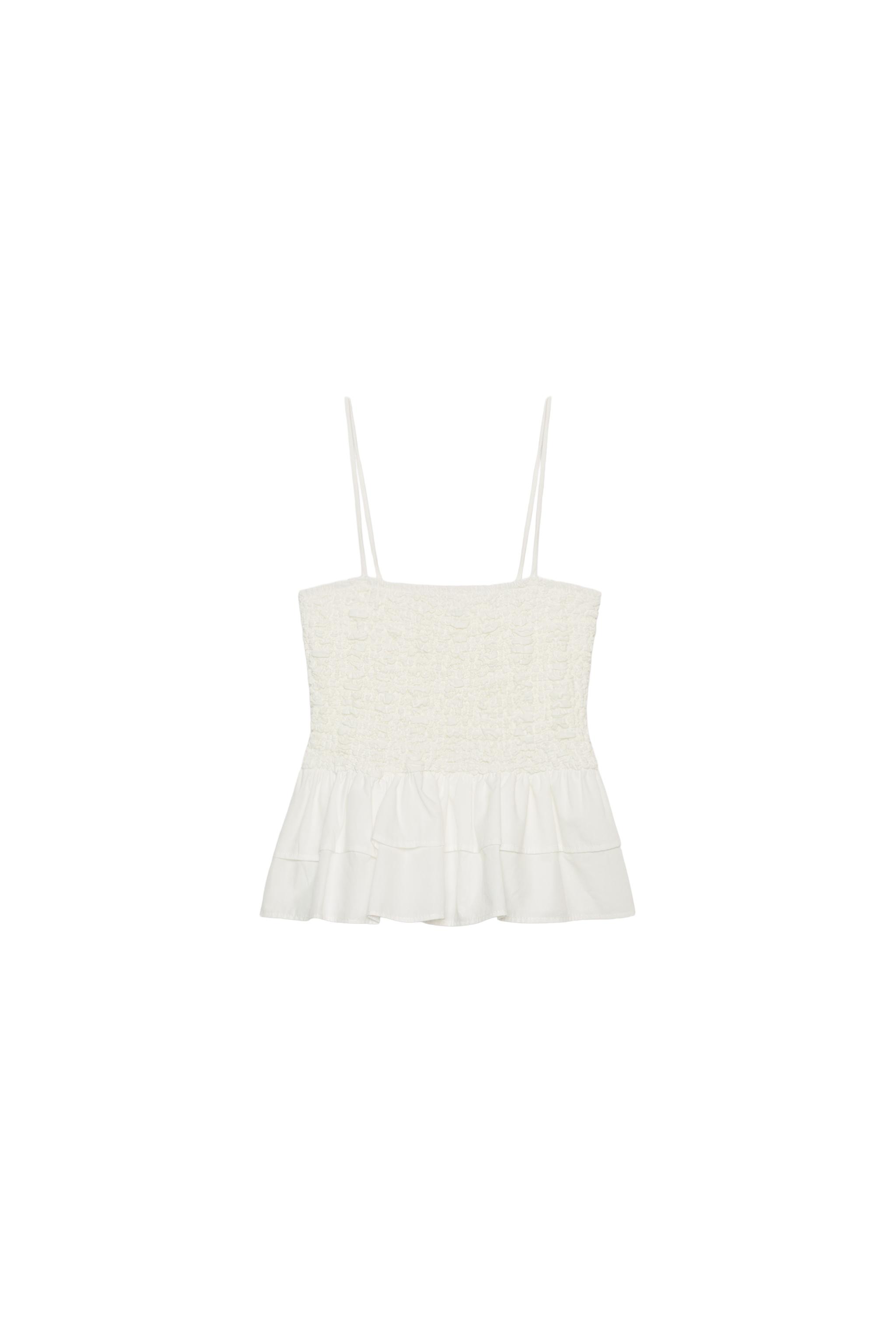 Smock peplum top