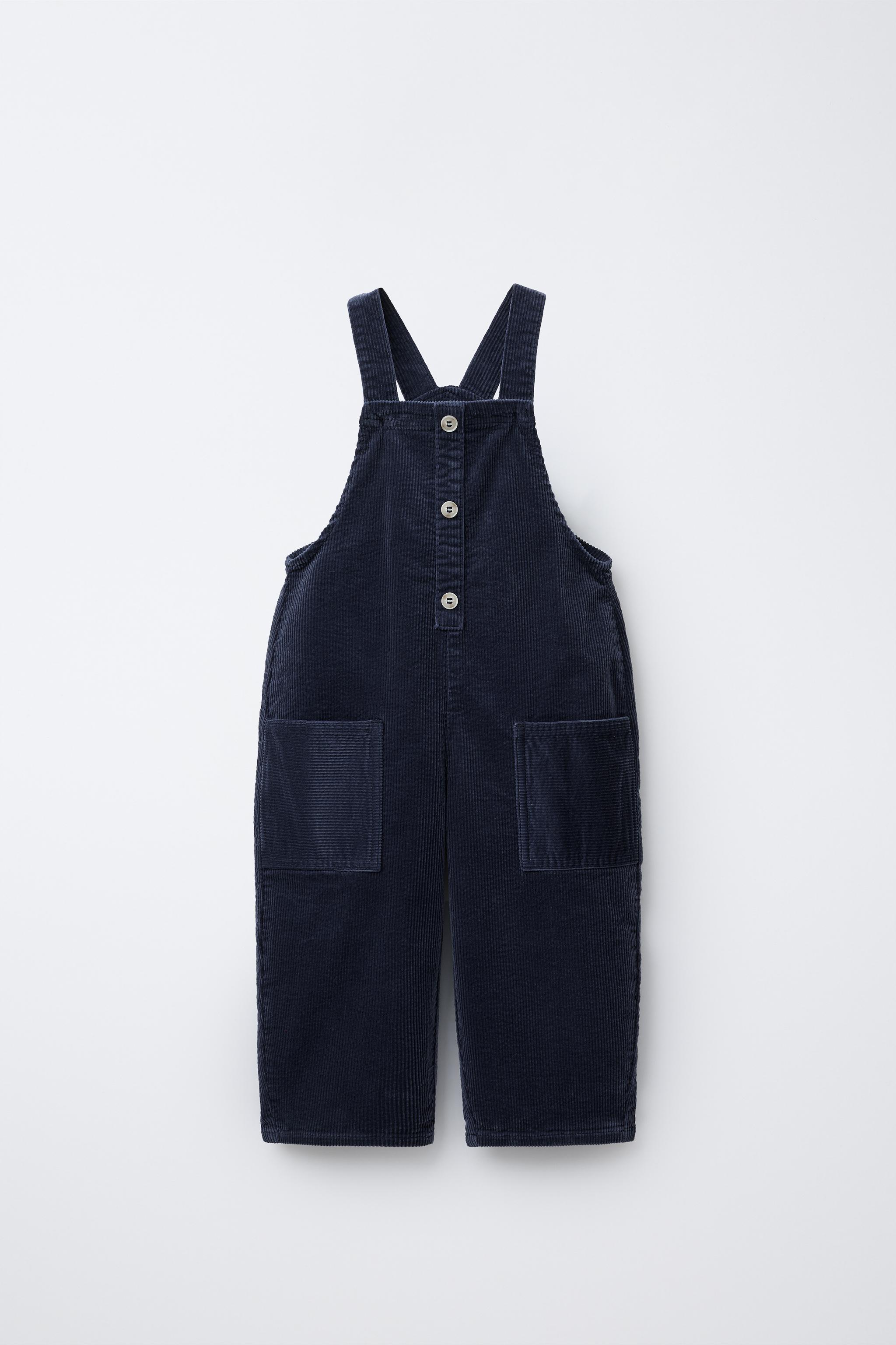 Long corduroy jumpsuit