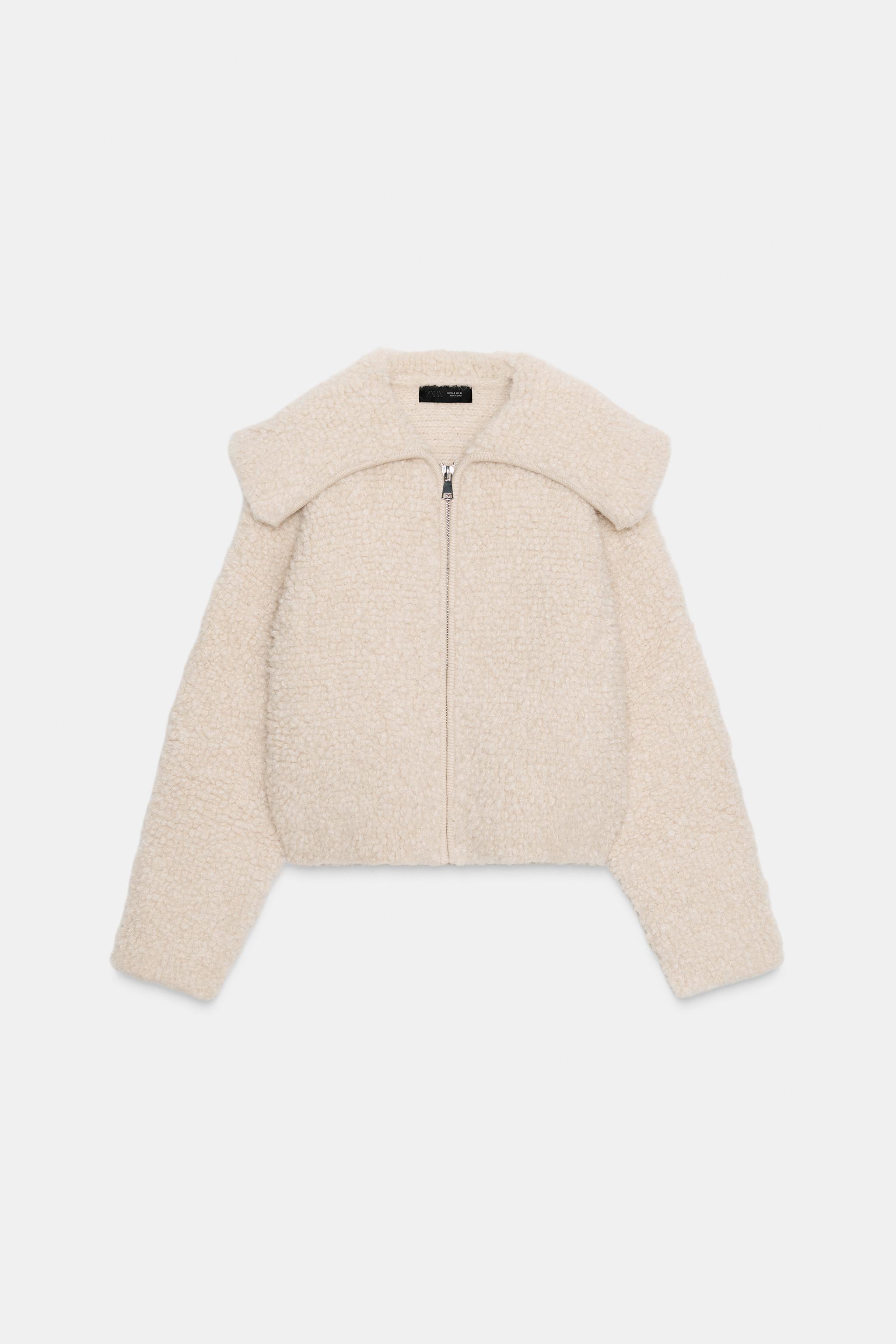 Bouclé knitted jacket