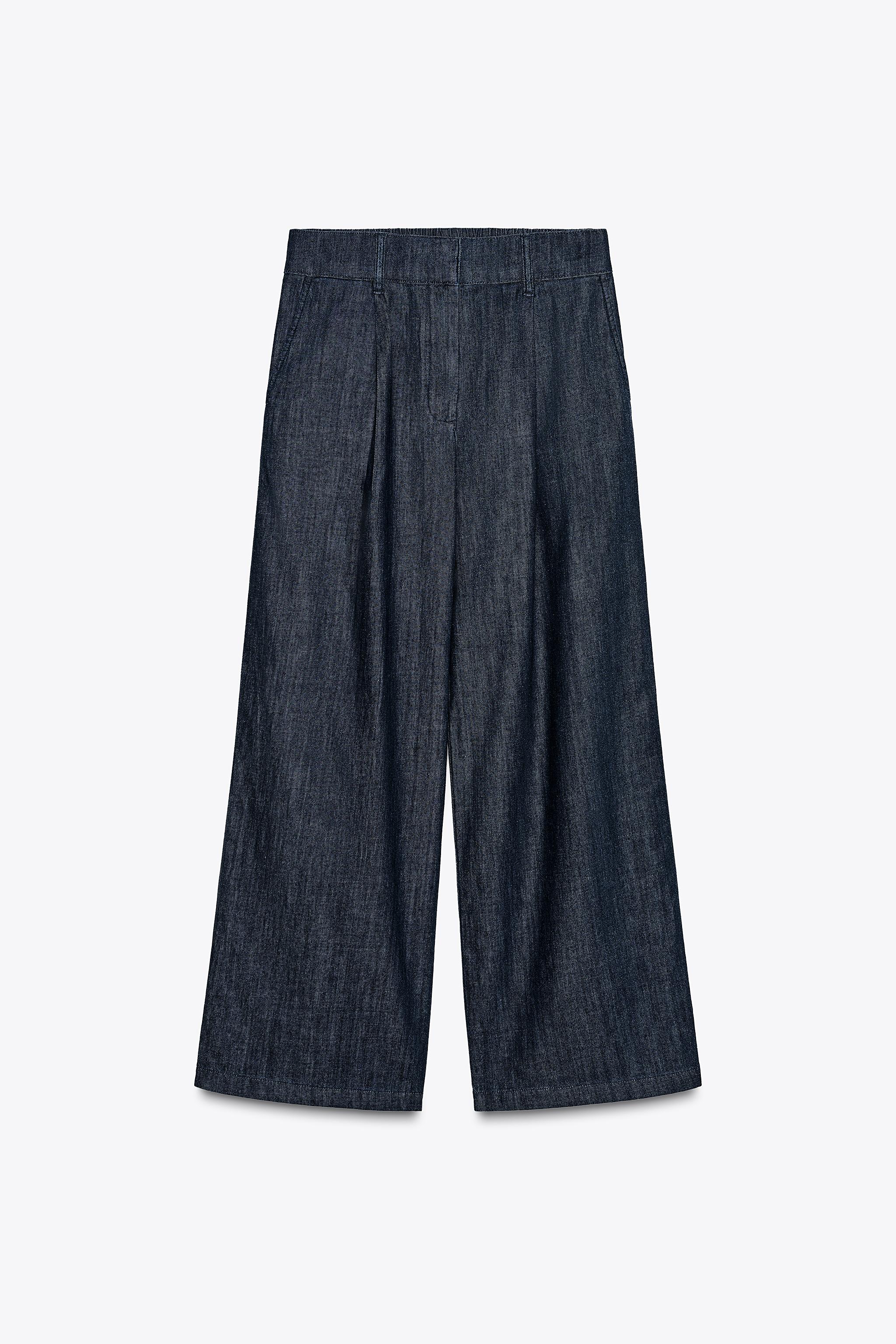Denim jogger pants