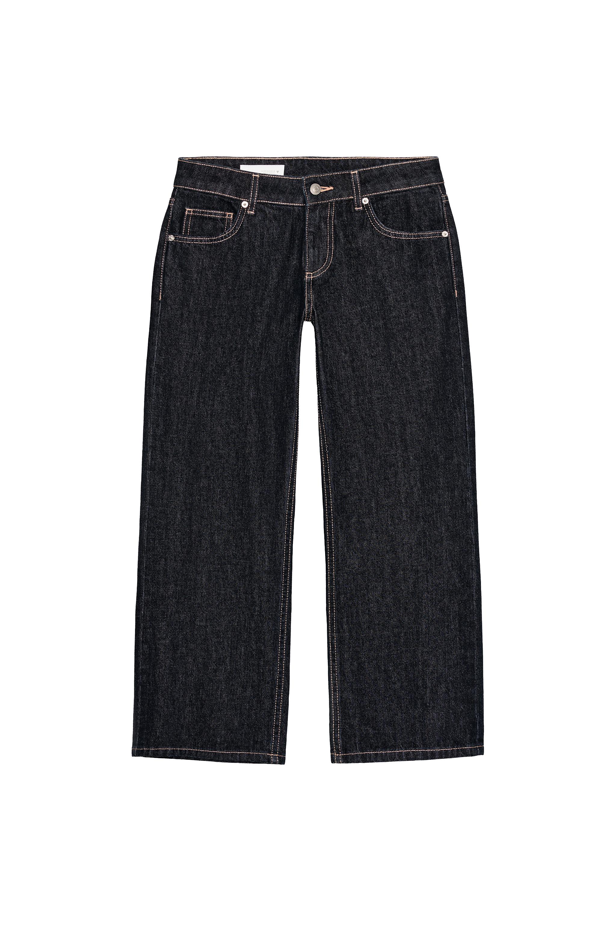 Wide leg cropped jeans
