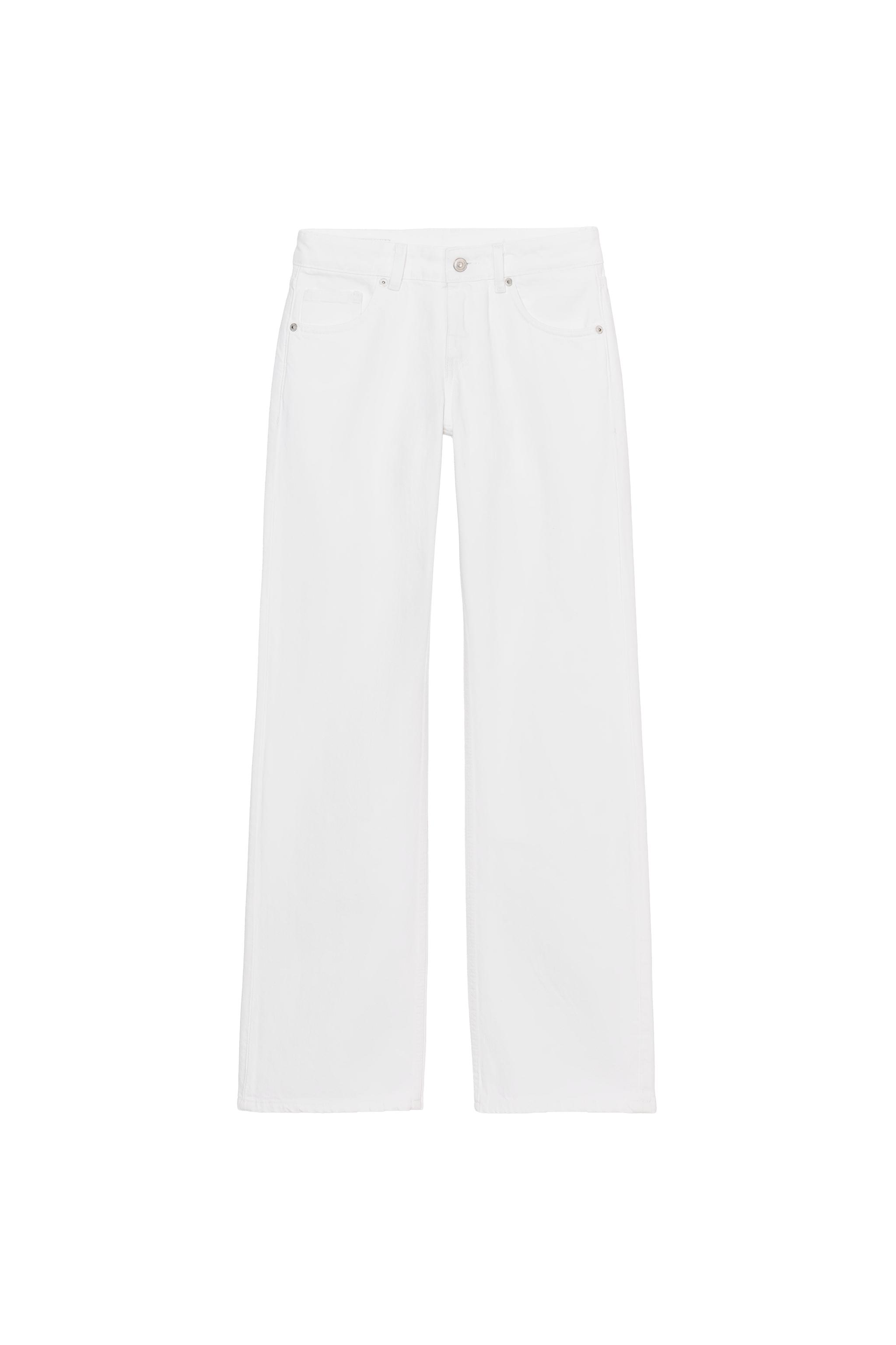 Low-rise wide-leg jeans