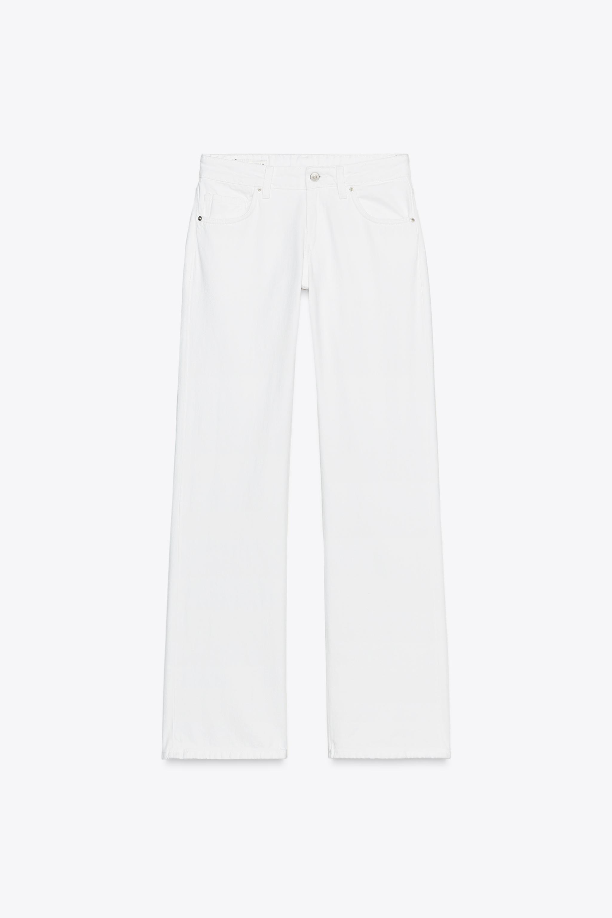 Wide leg low rise jeans