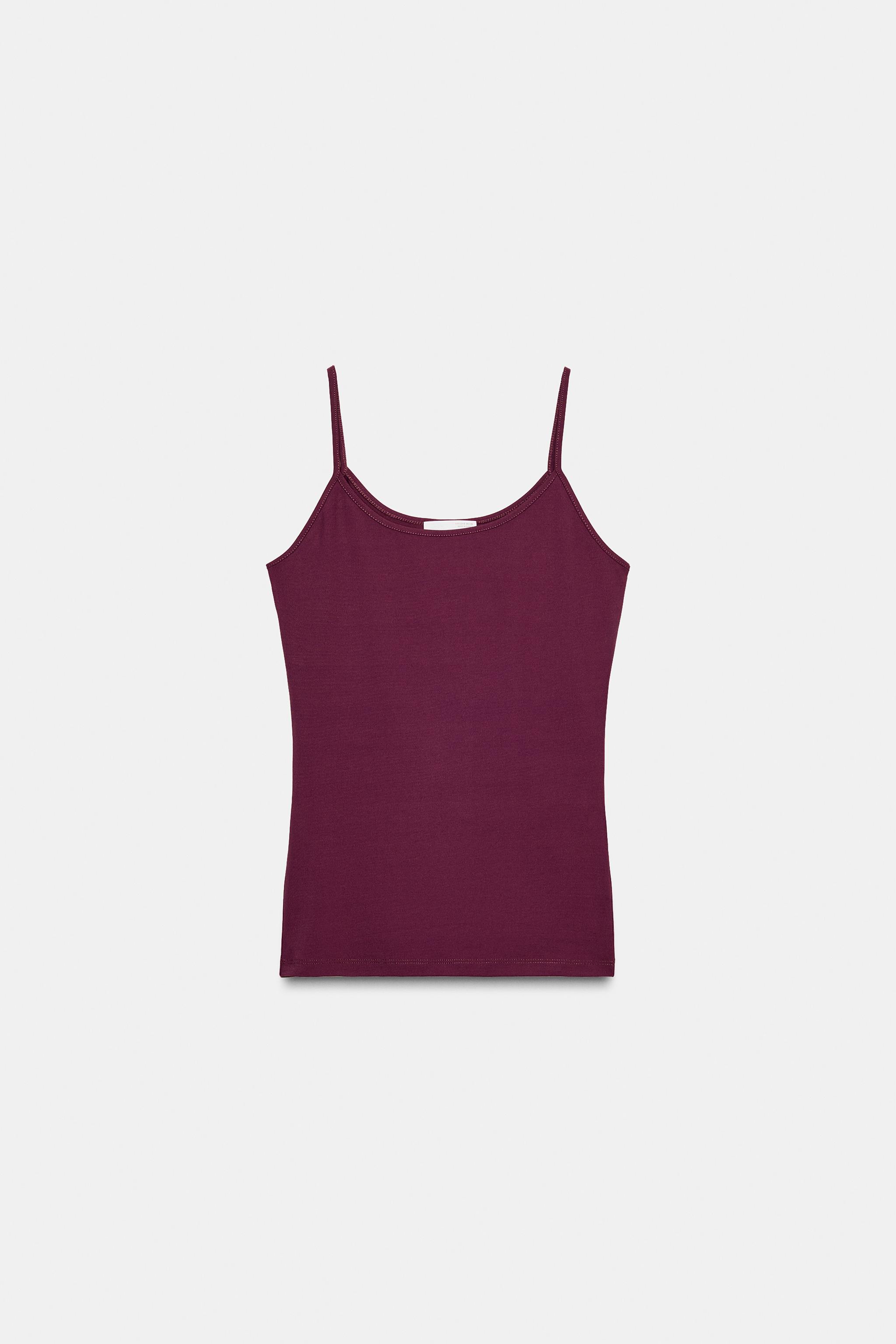 Polyamide thin-strap tee