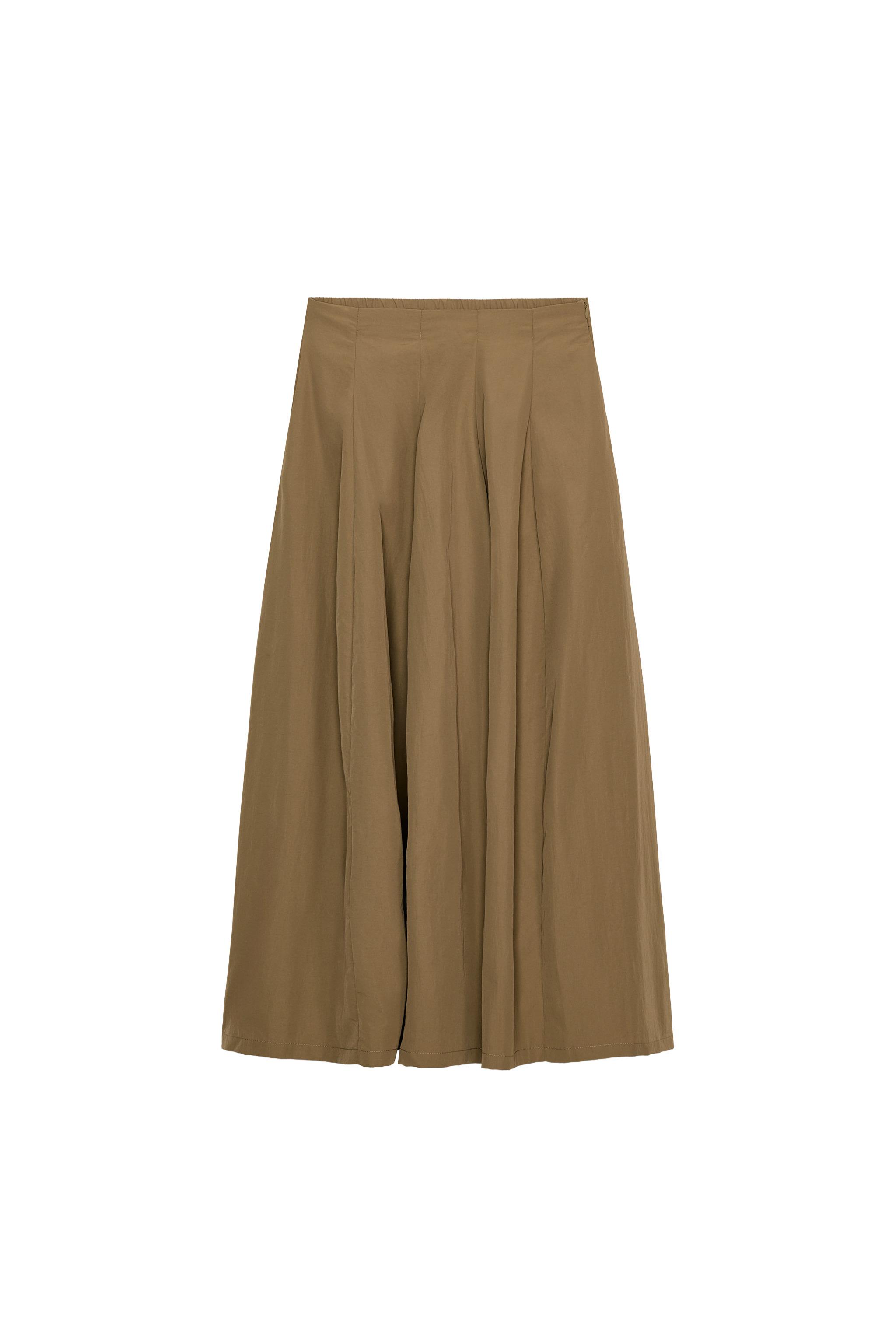 Midi Nylon Skirt
