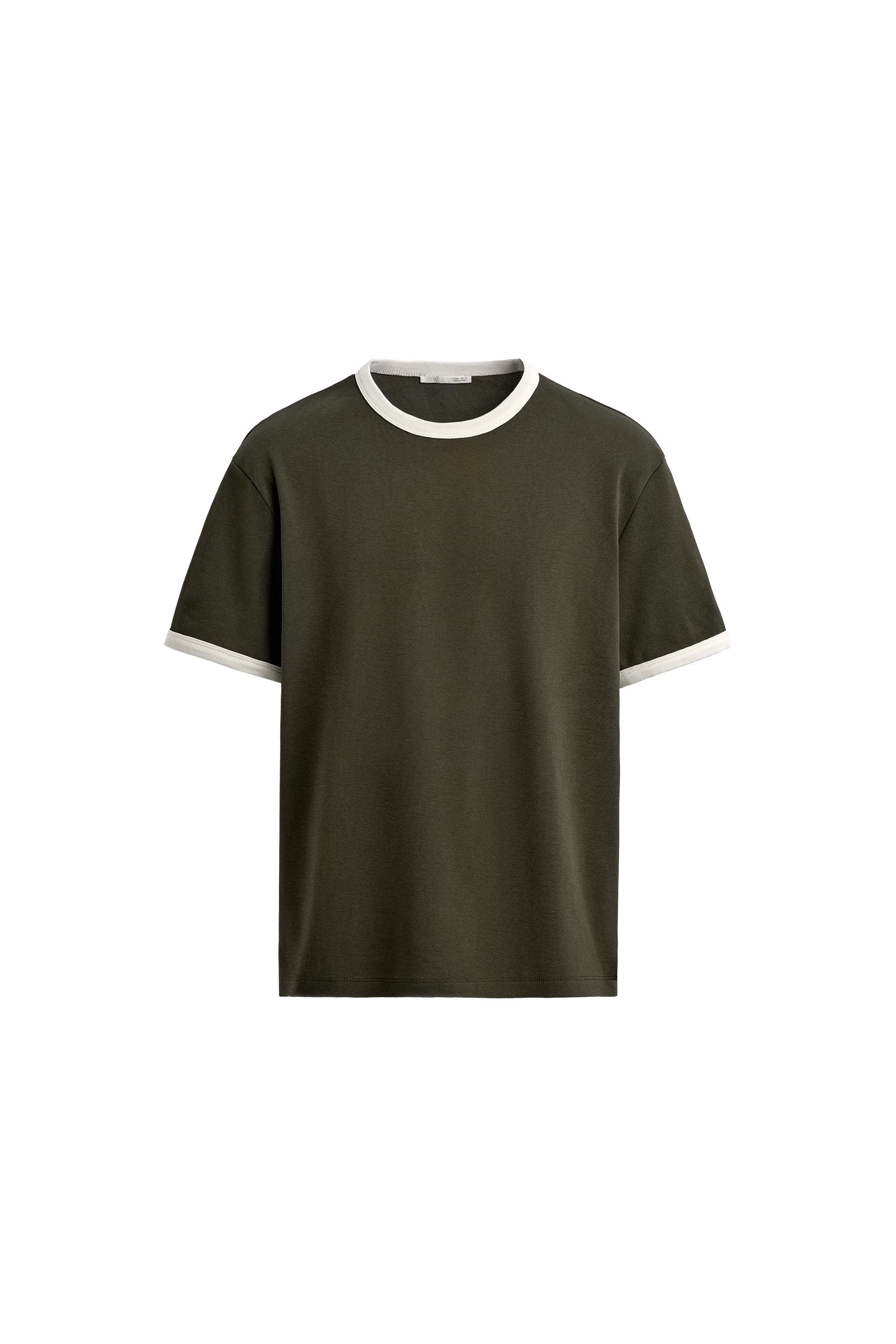 Rib T-Shirt Contrast