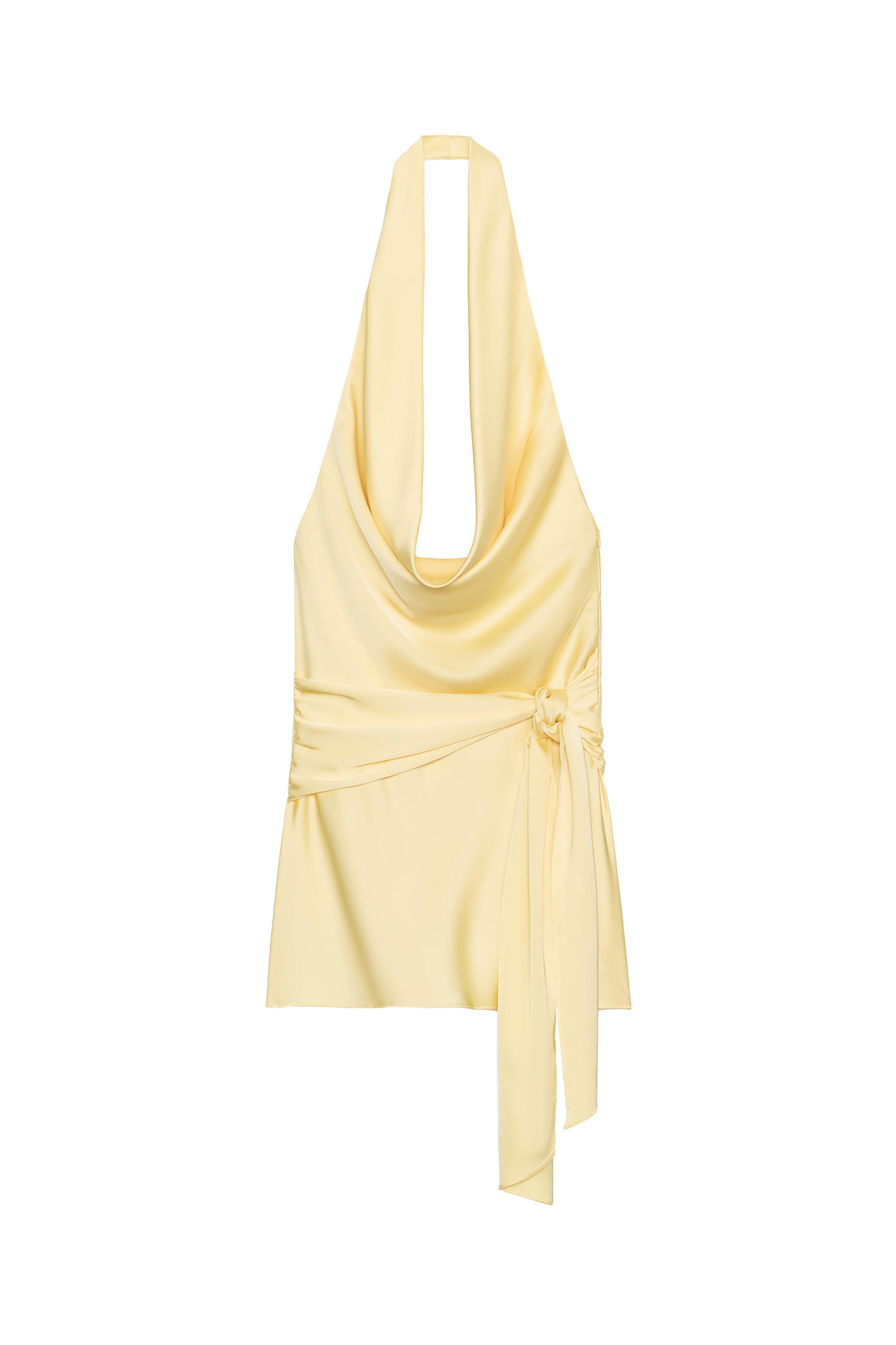 Belted Satin Dress