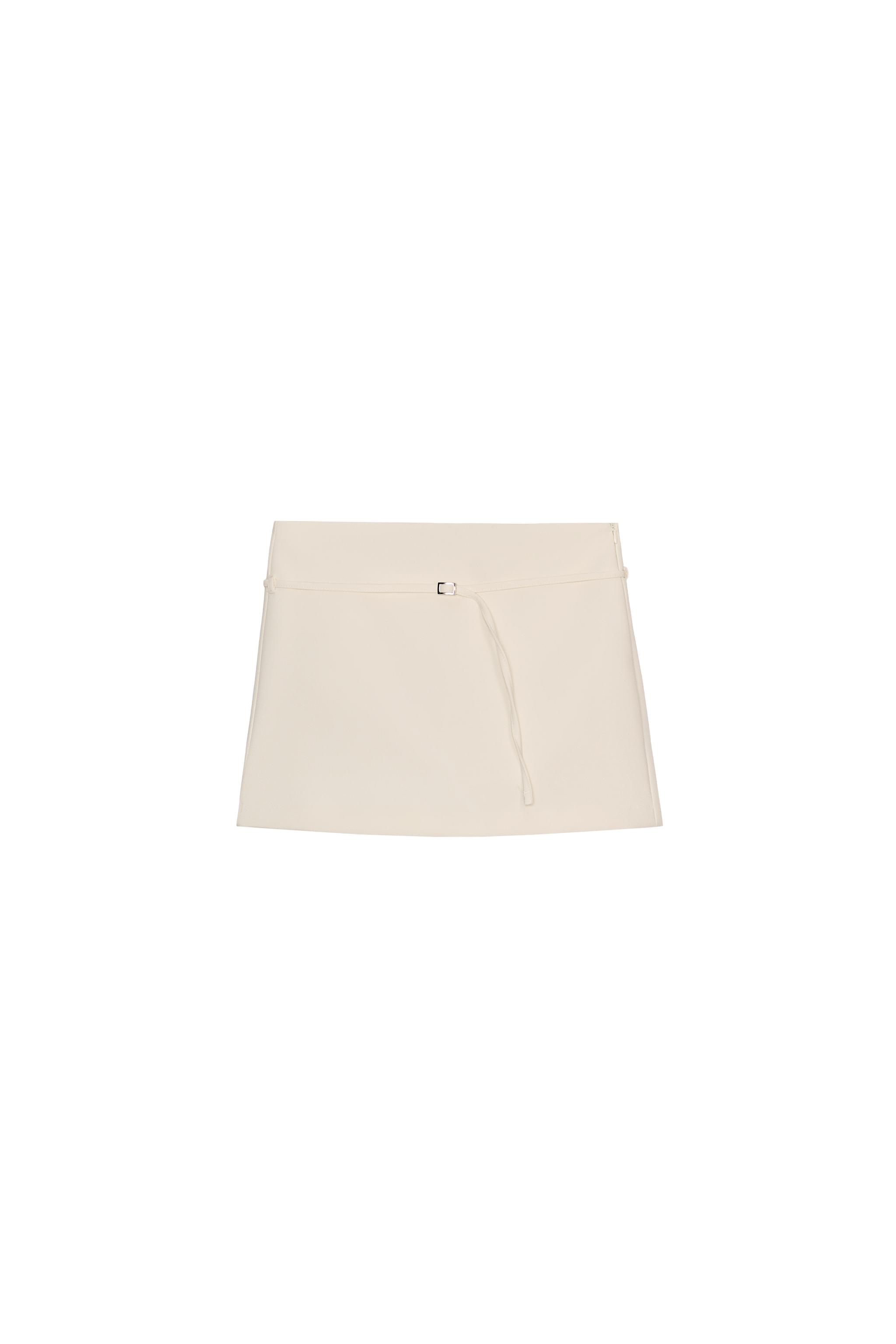 Skort with belt