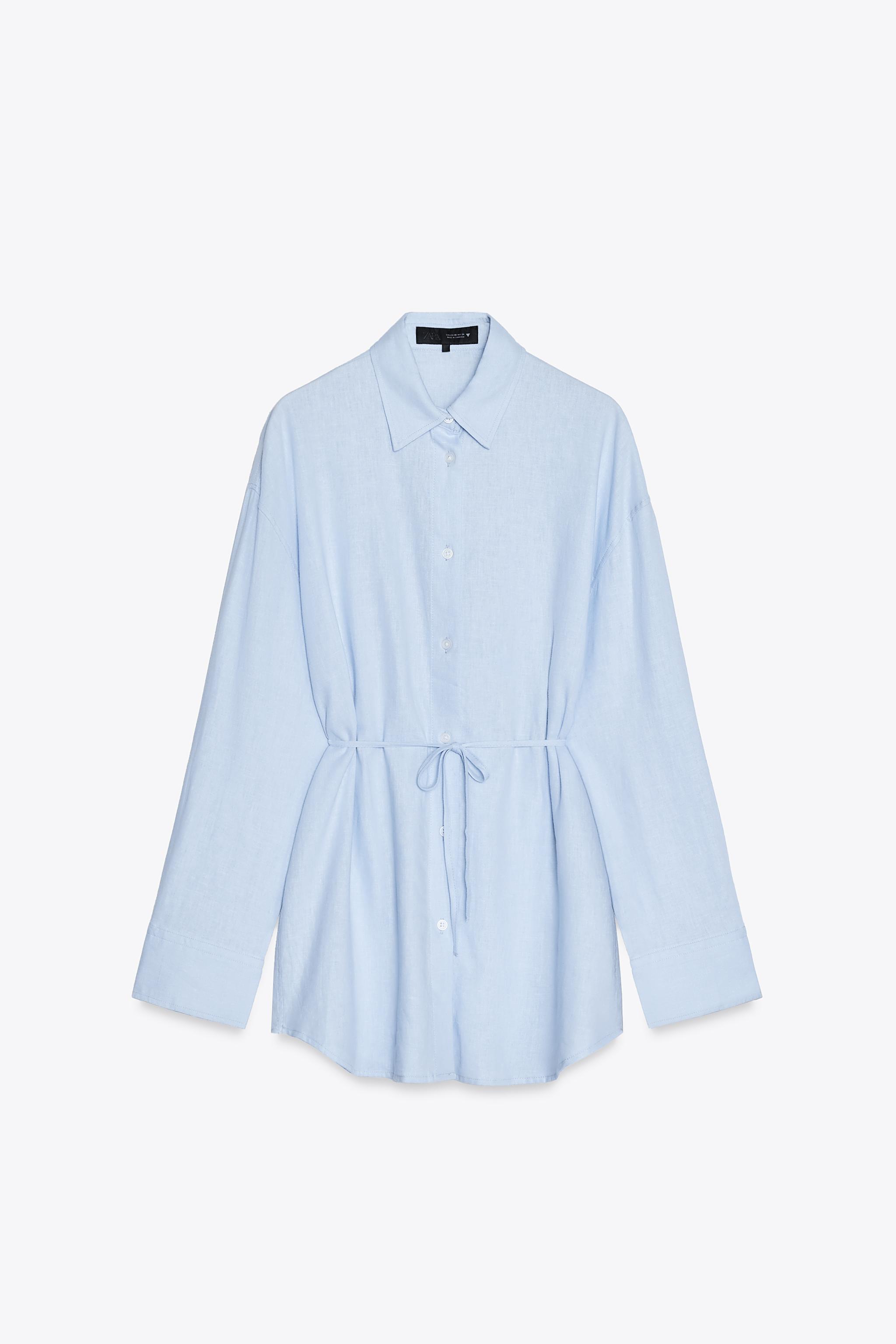 Oversized linen blouse