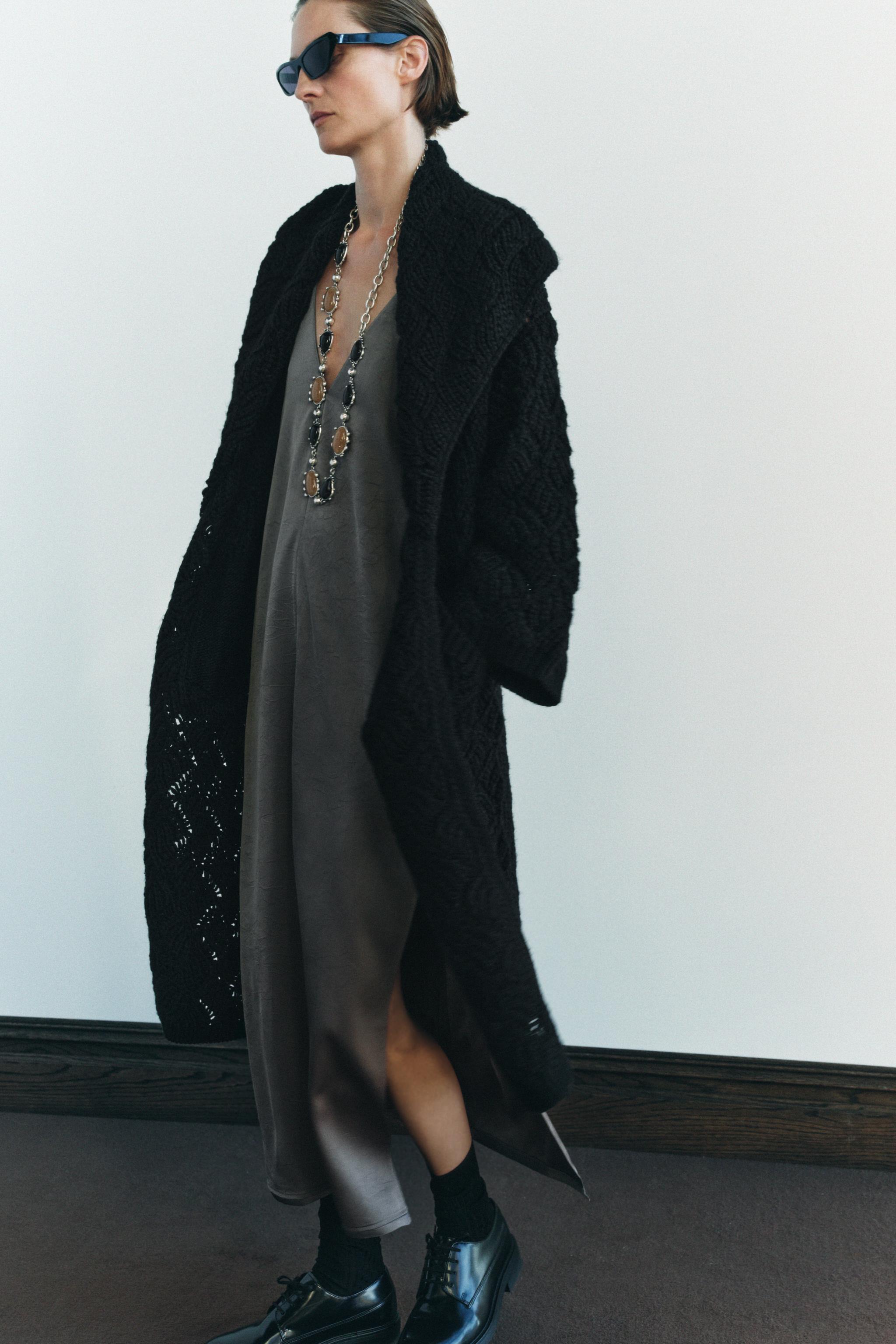 Abrigo Largo Zara Abrigo Negro Capucha Abrigos Largos Zara Abrigos