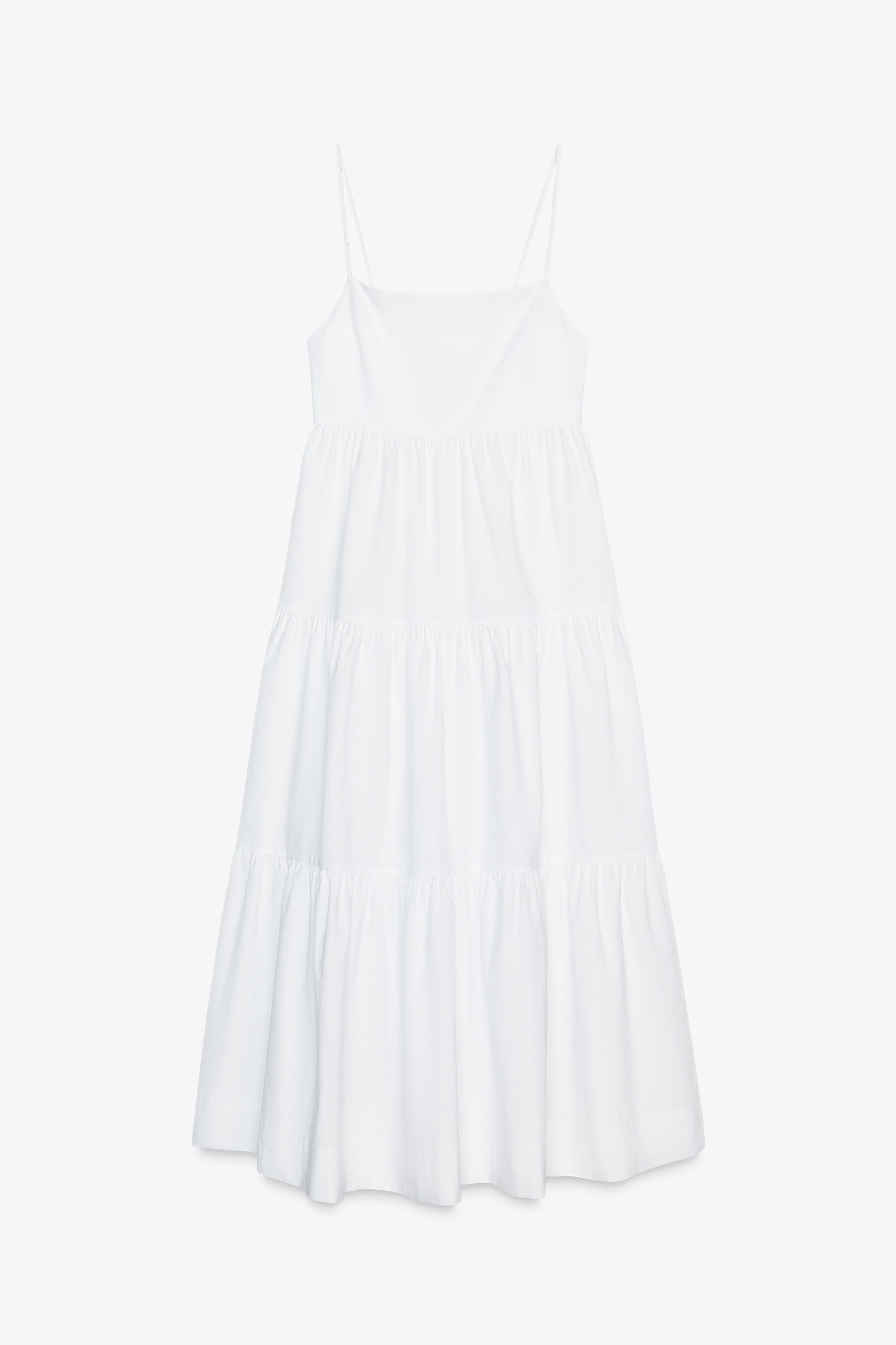 Poplin midi dress