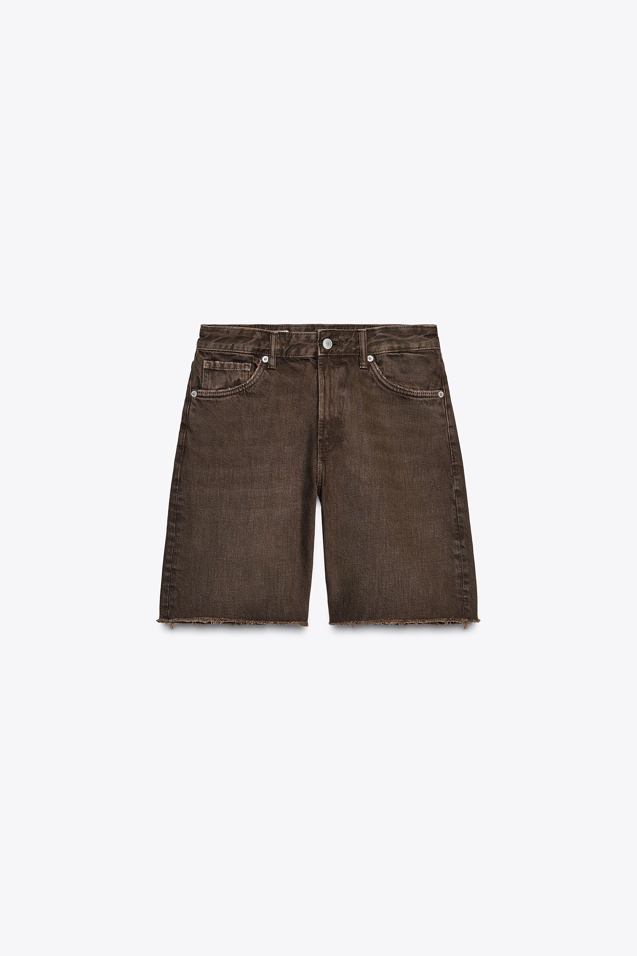 Denim bermuda shorts