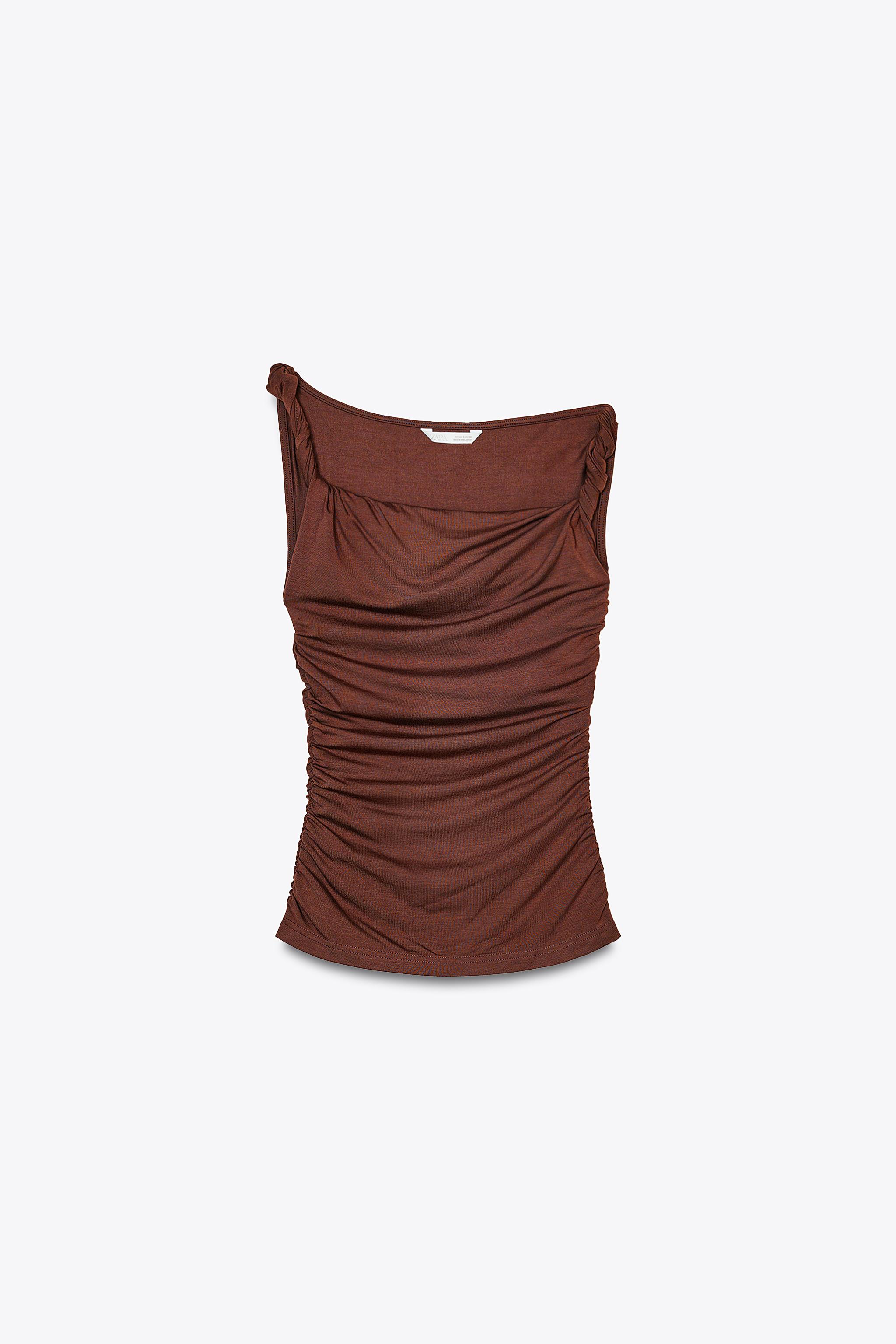 Twisted strap top