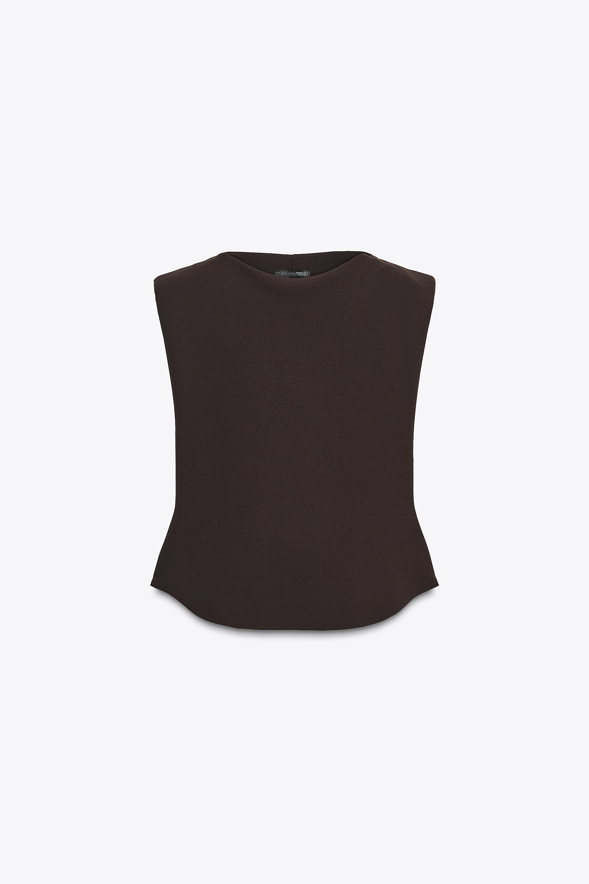 Crepe peplum top