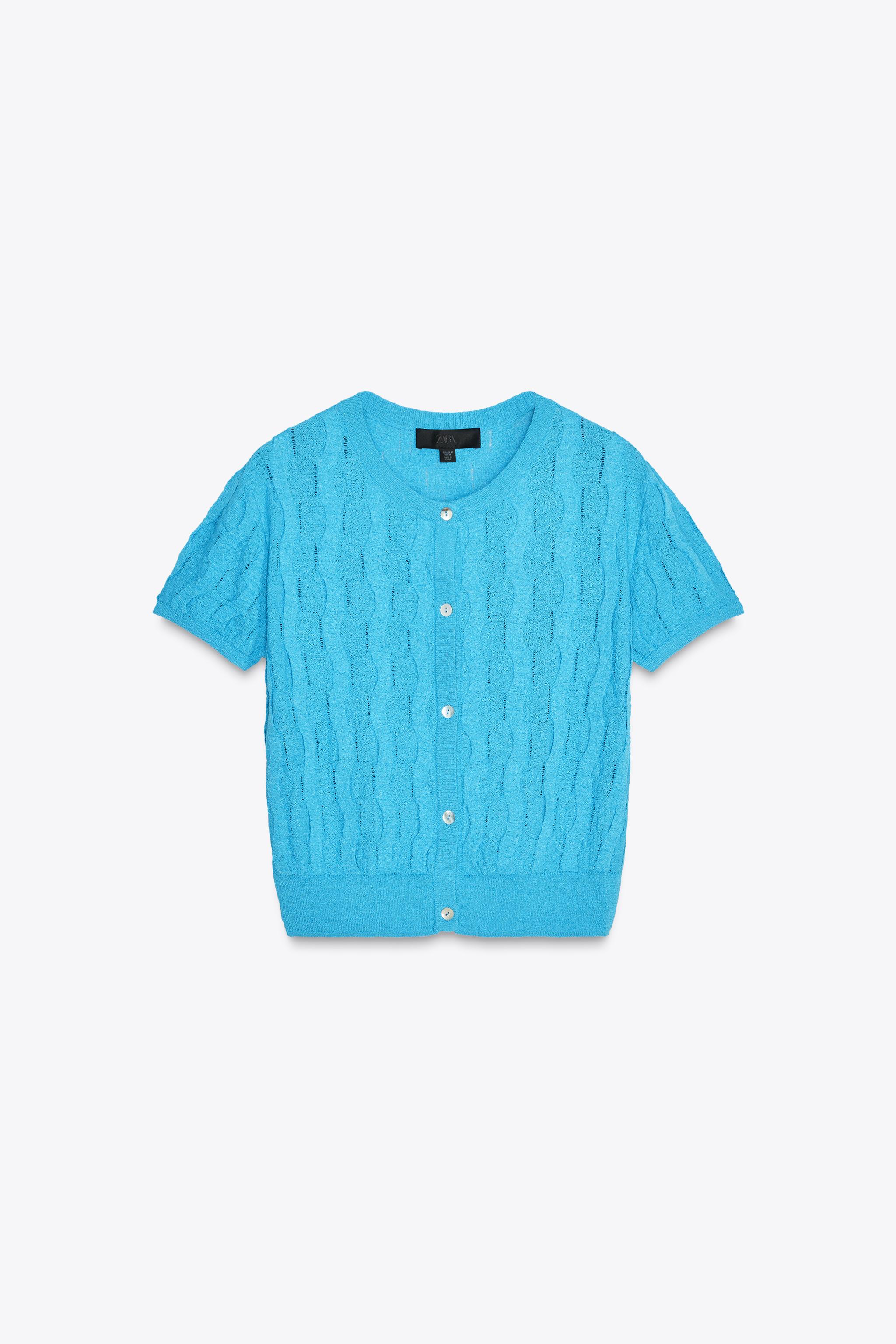 Textured knitted top