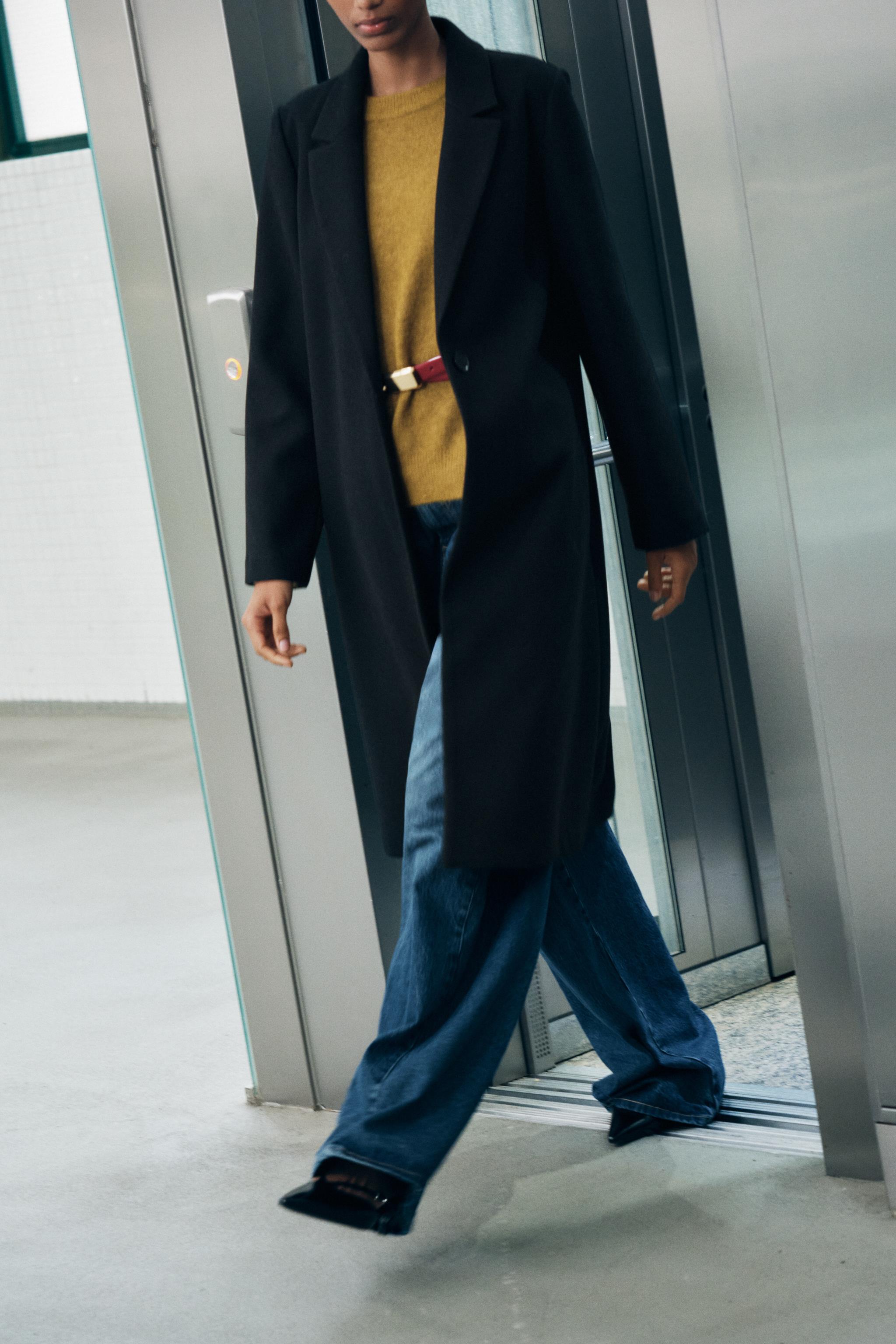 Soft buttoned coat