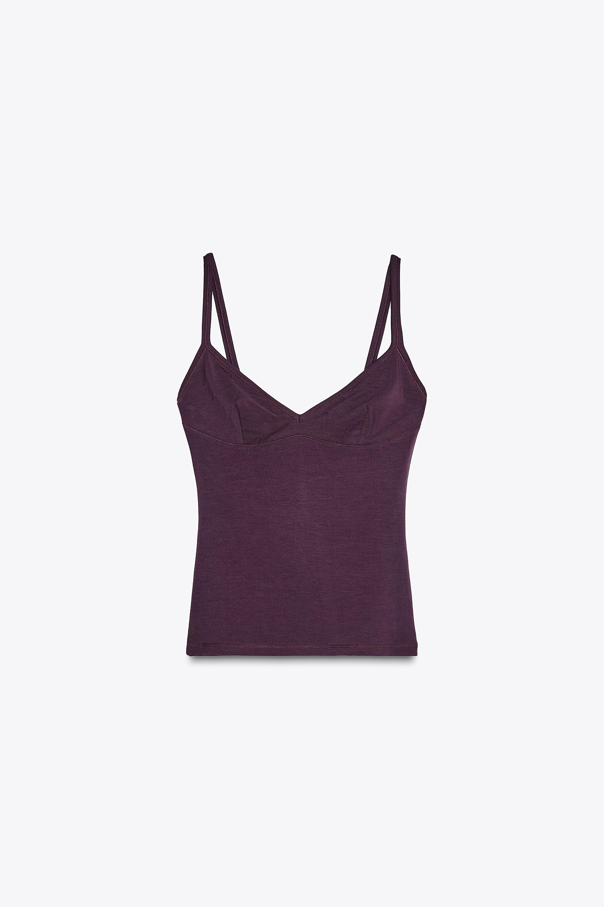 Strap V-neck top