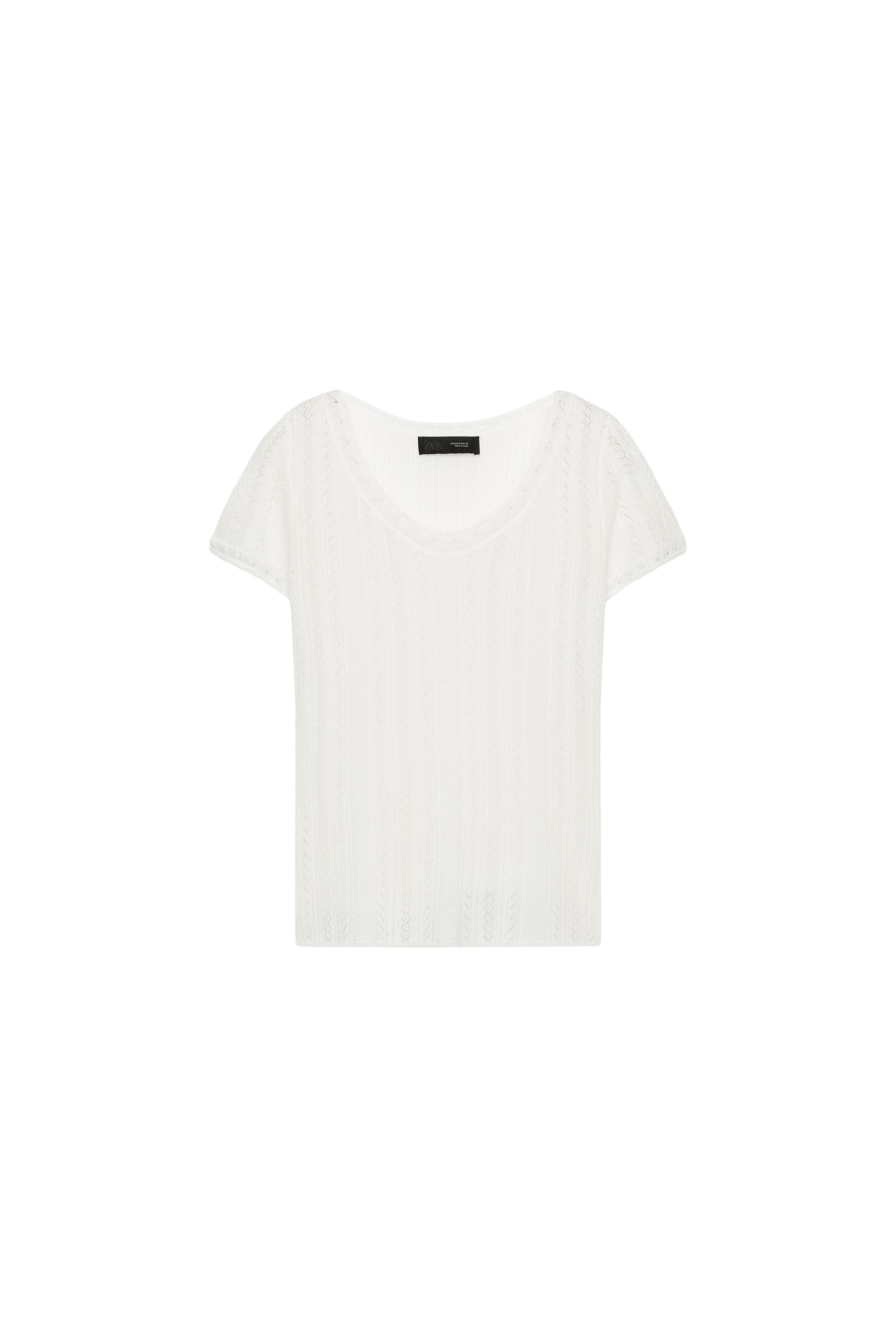 Pointelle Knit Top