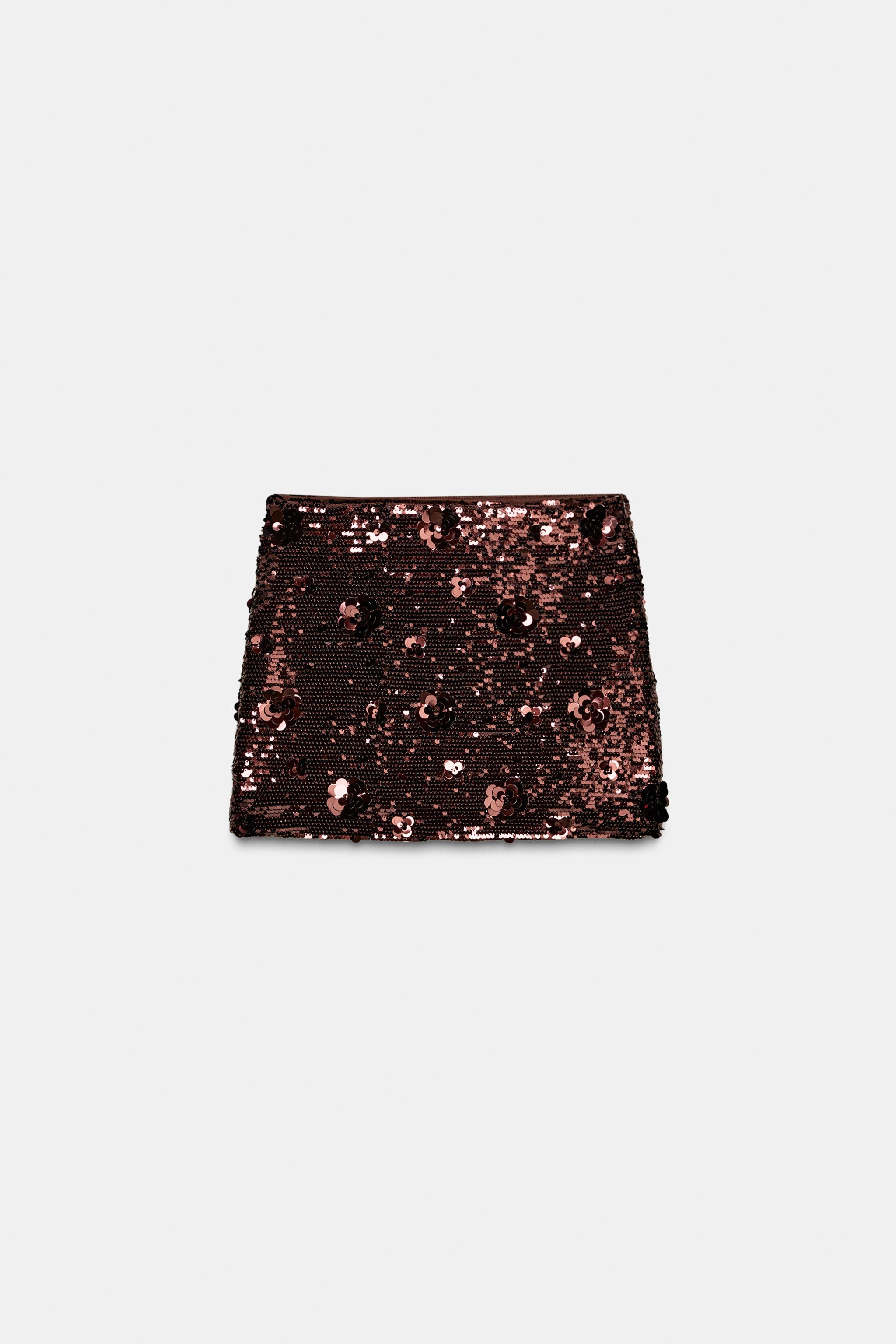 Sequin mini skirt