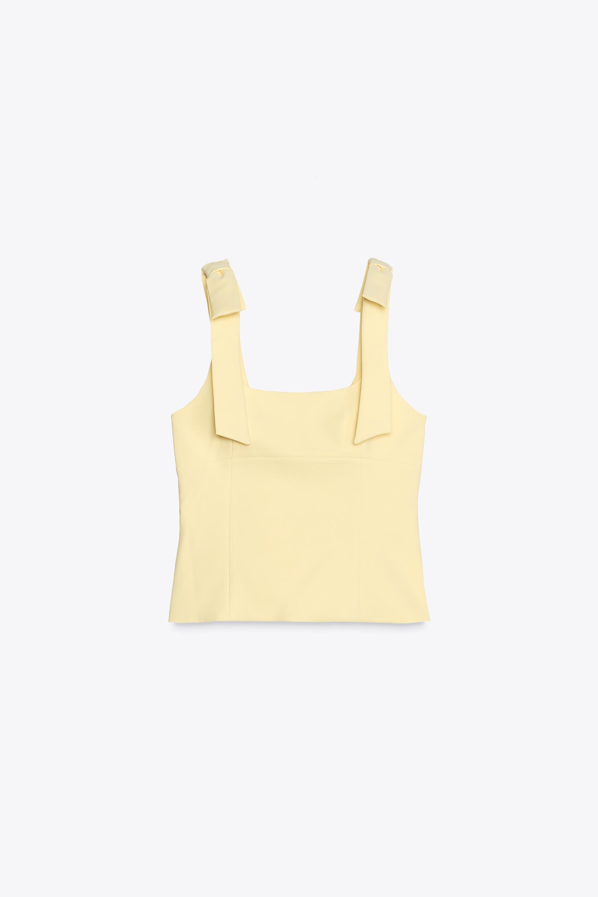 Stretch top with bows