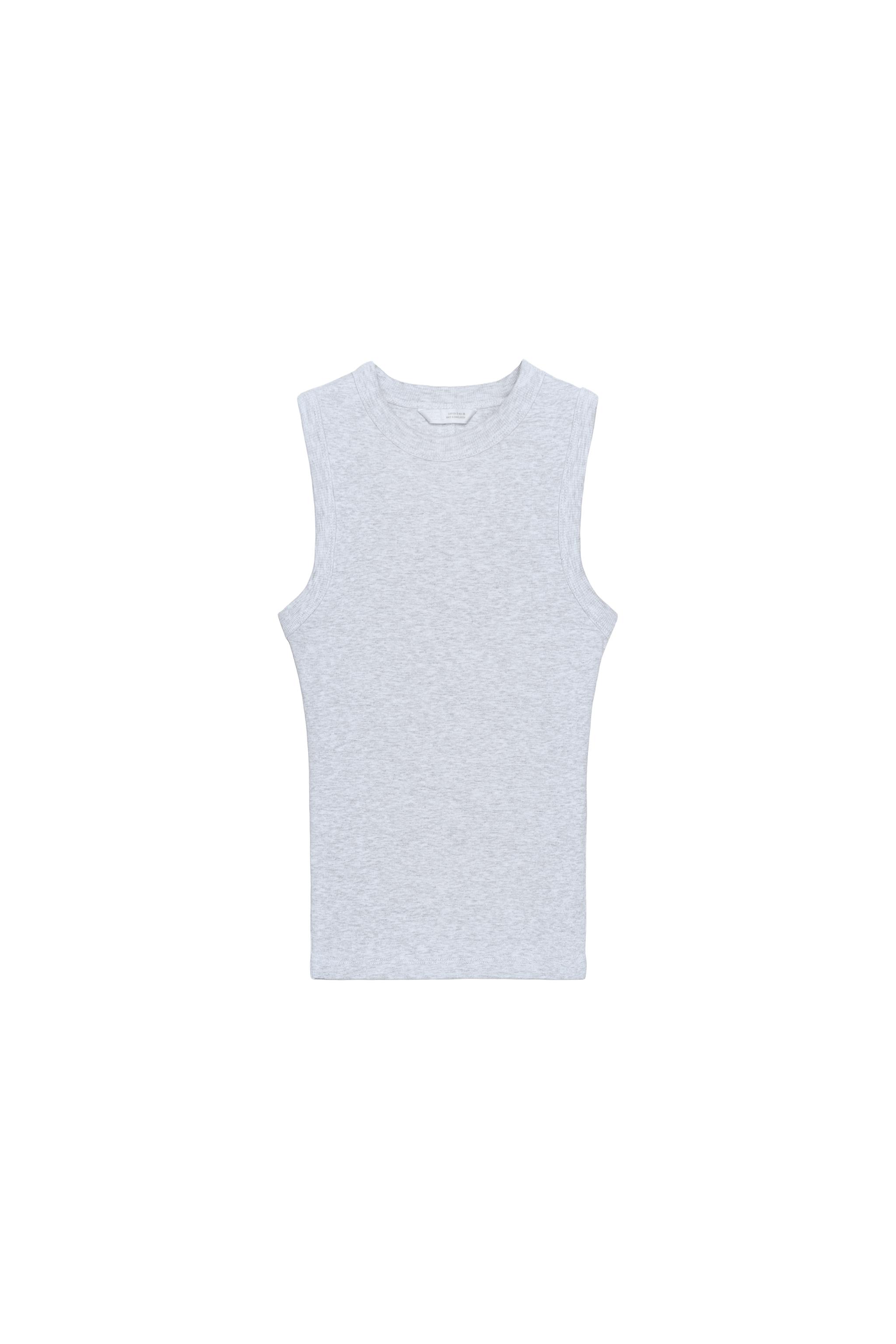 Rib tank top striped