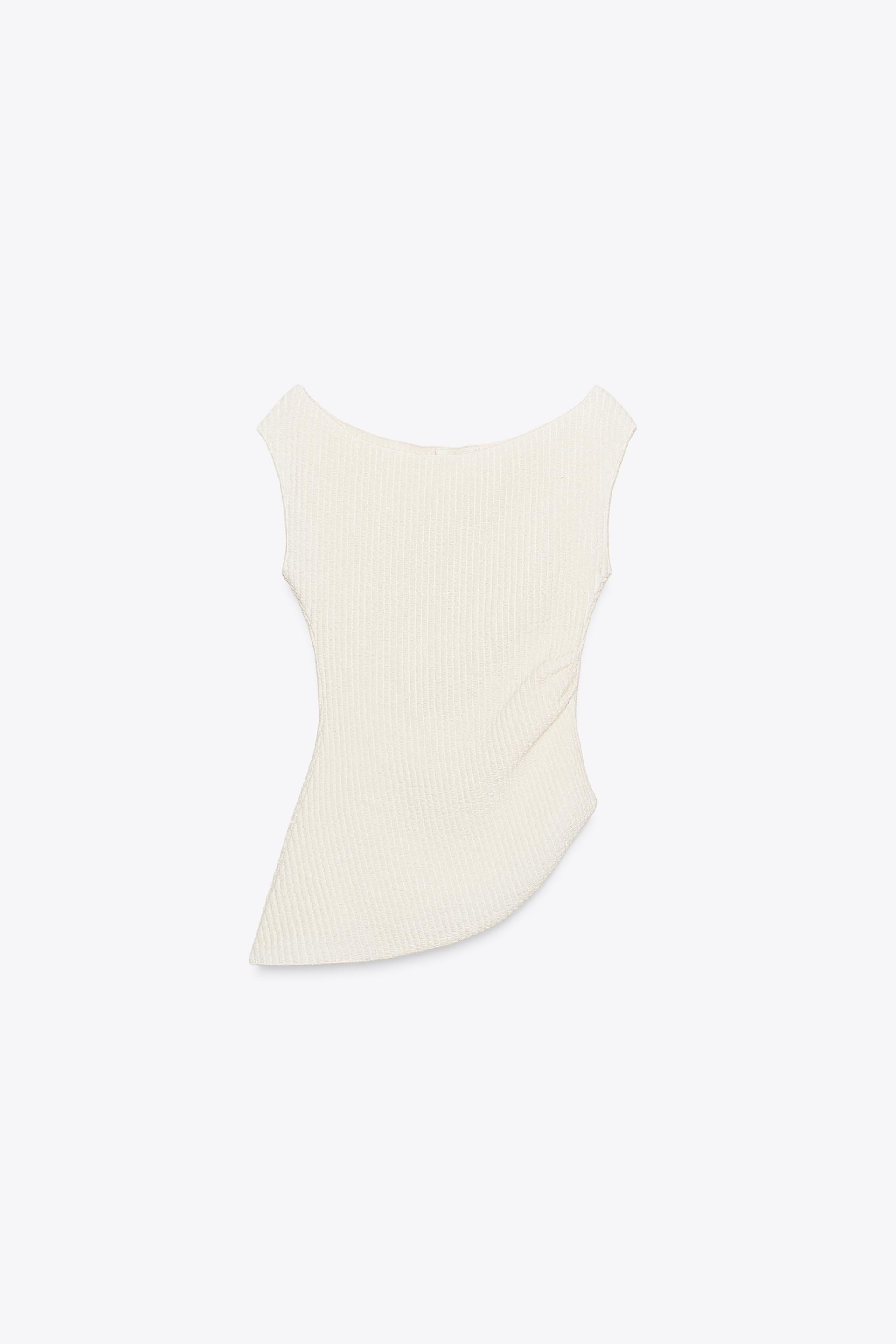 Textured Draped Top