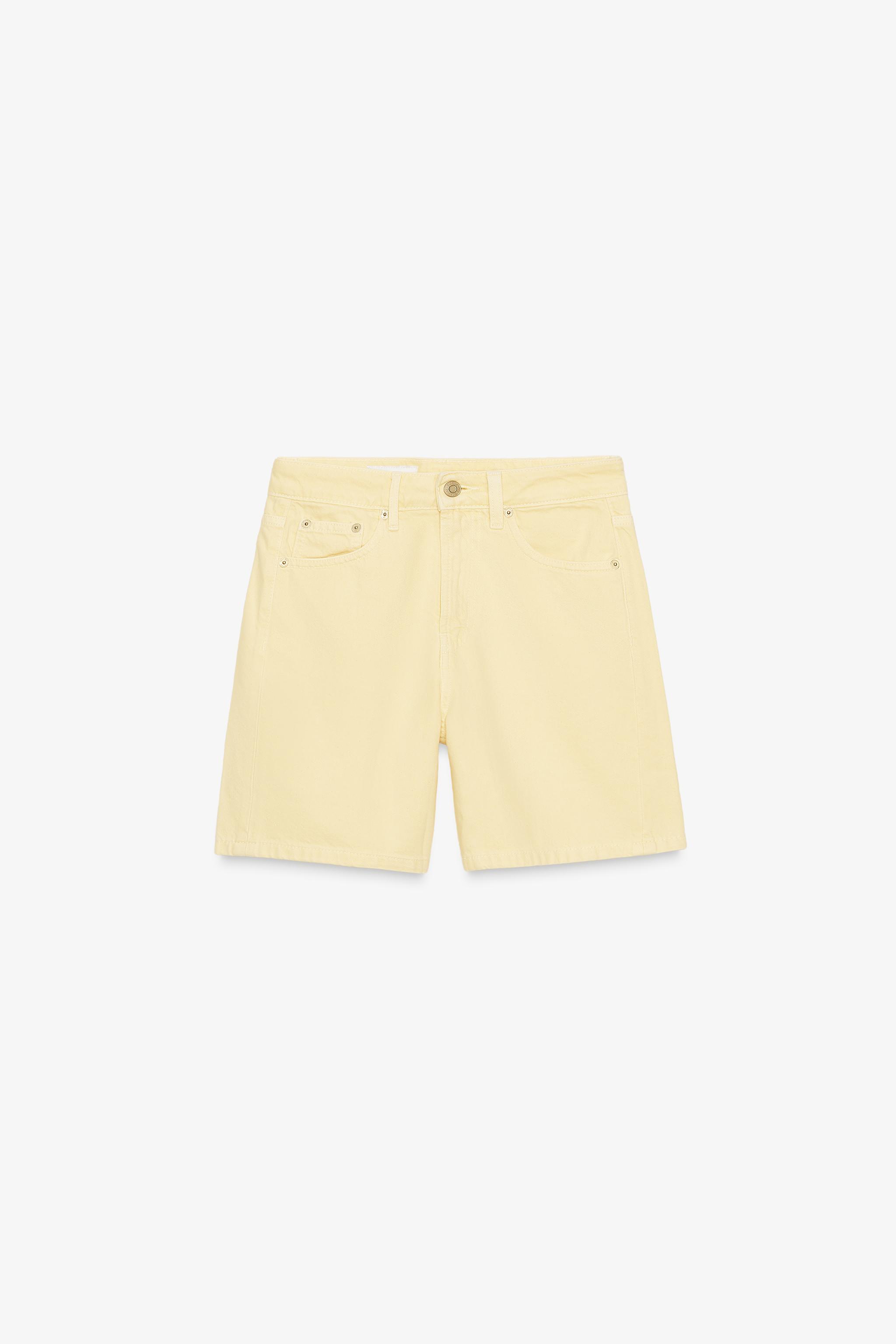 Mid-Rise Denim Shorts