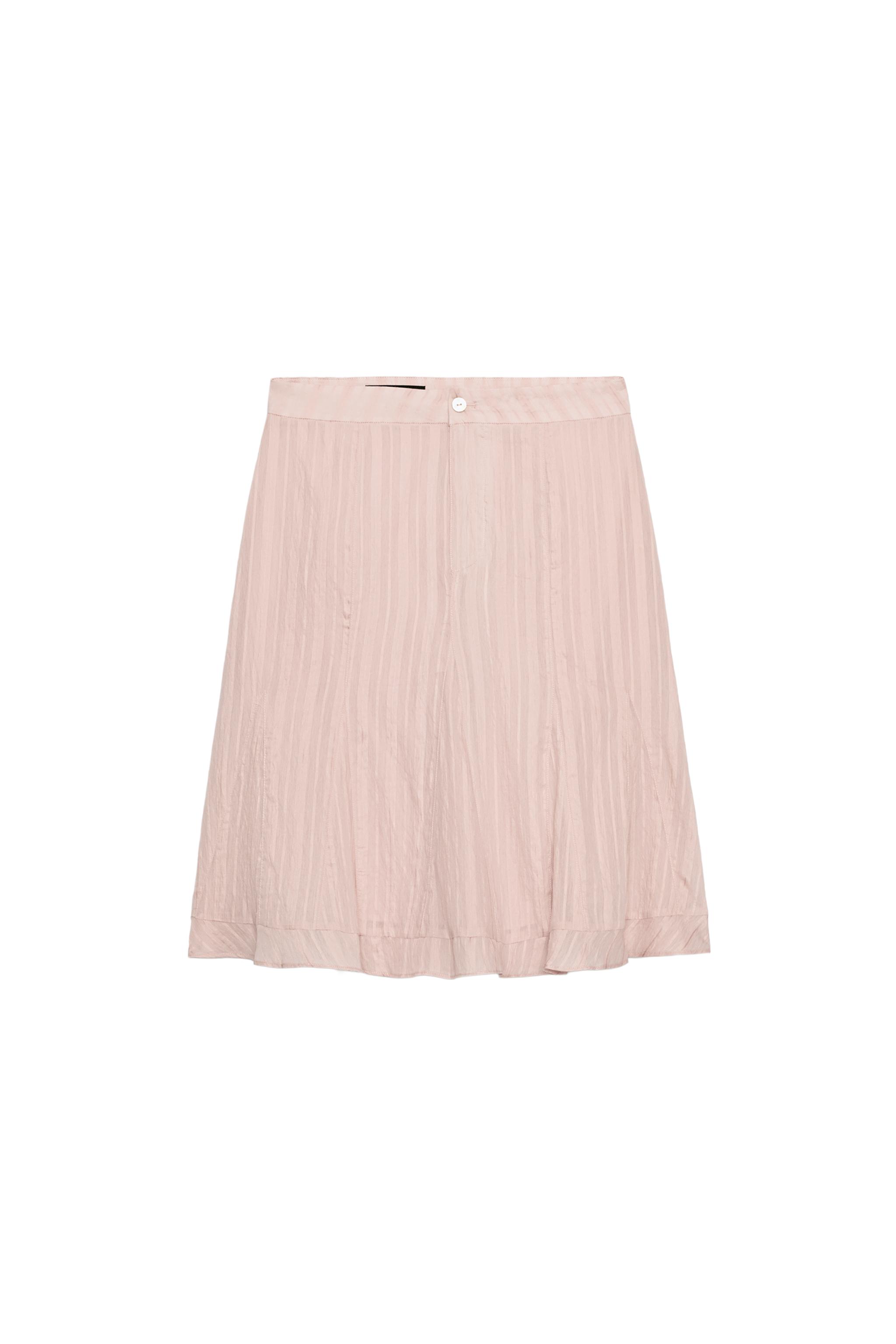 Godet Panel Midi Skirt