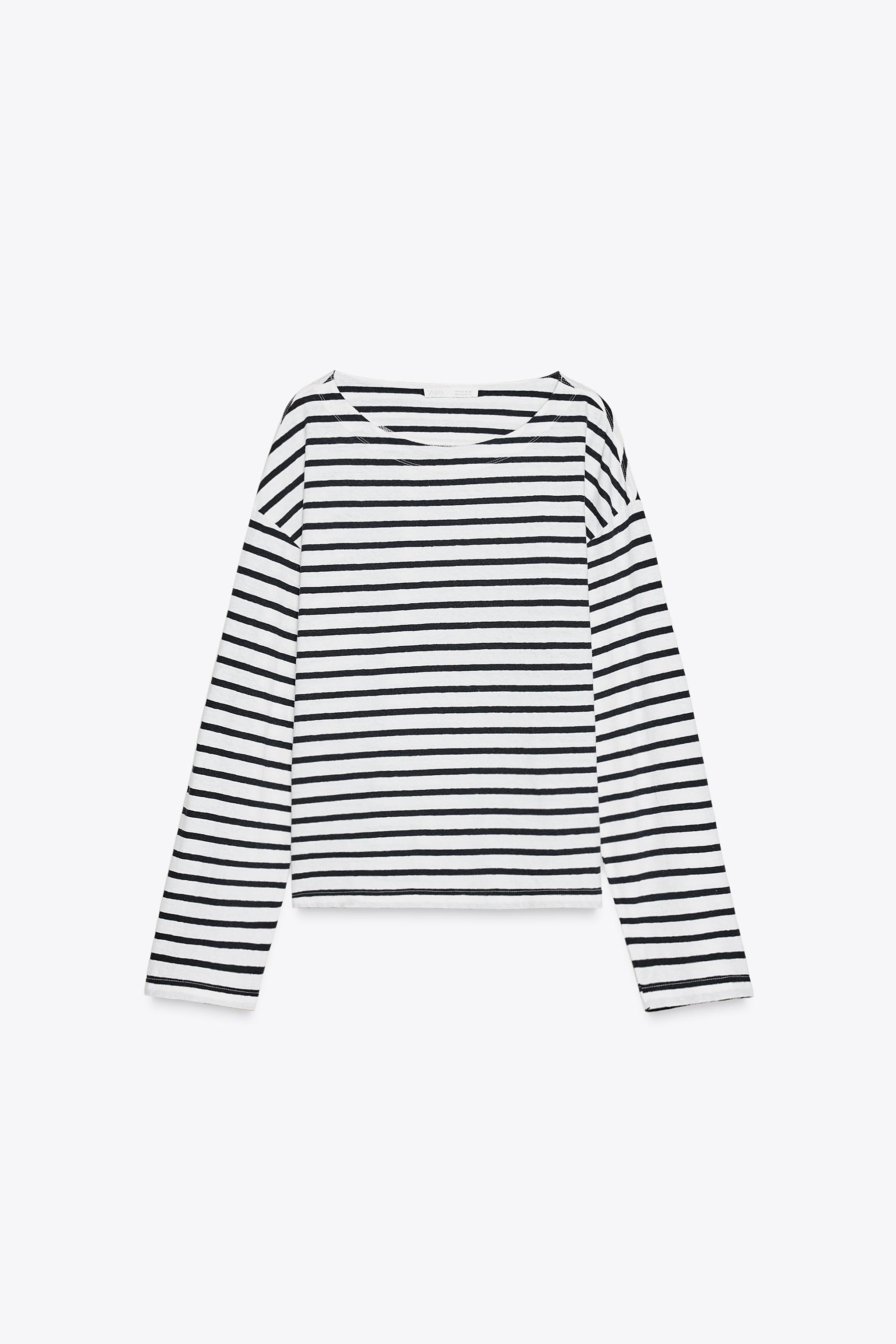 Striped long-sleeve t-shirt
