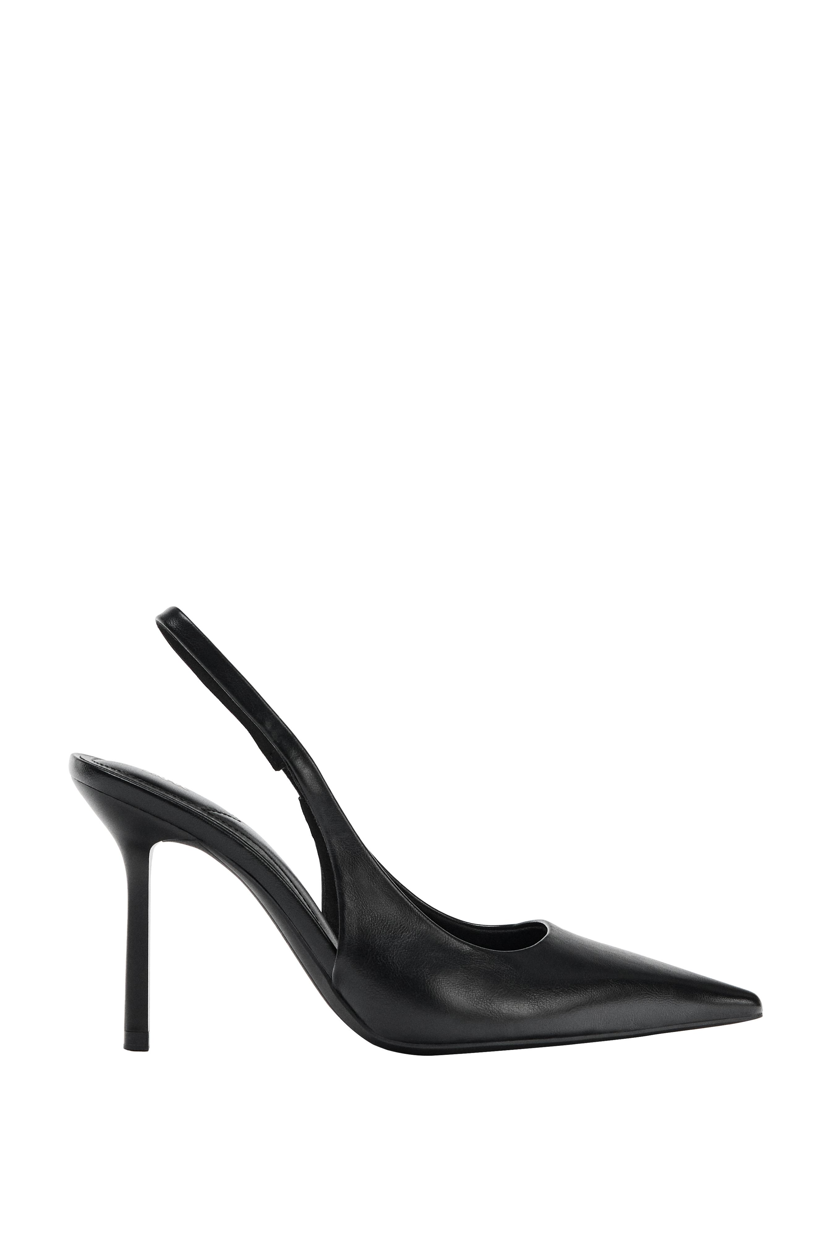Open-back heeled shoes