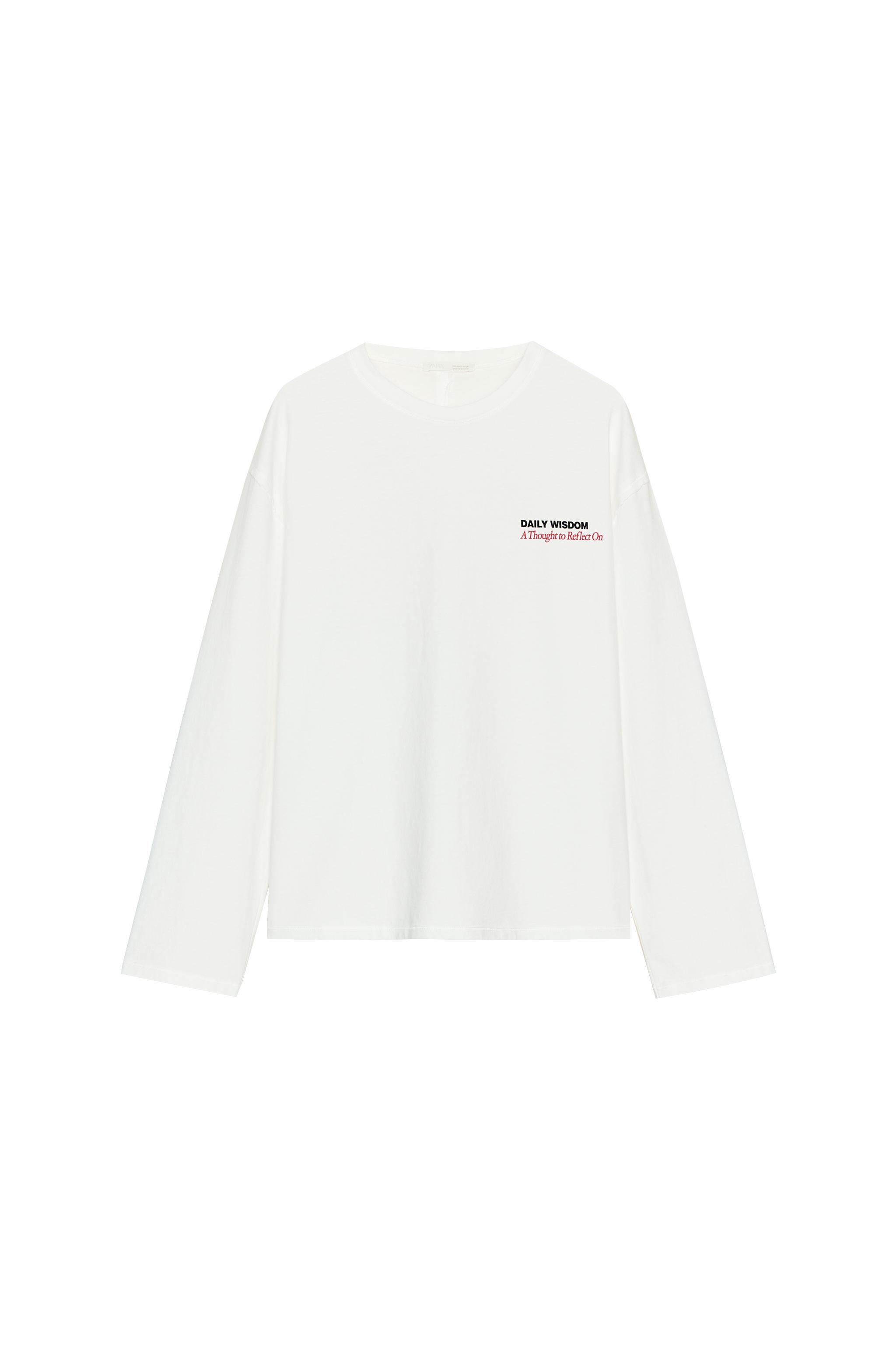 Text Long-Sleeve T-Shirt