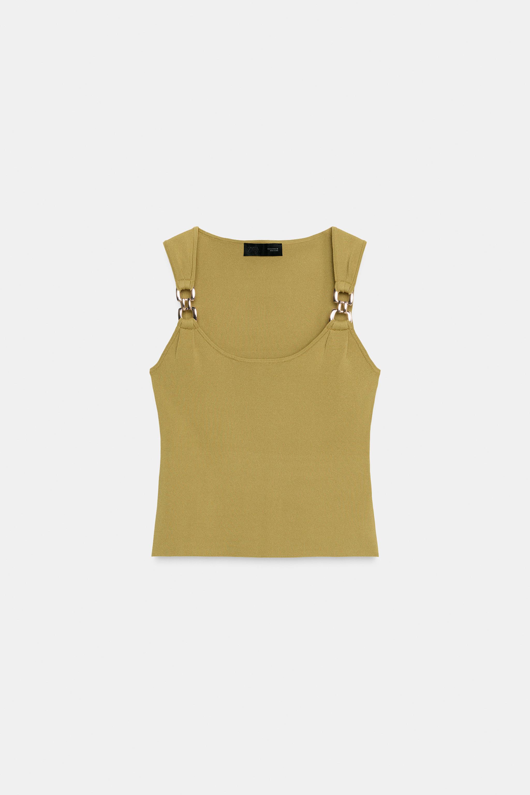 Knitted Metal Detail Top