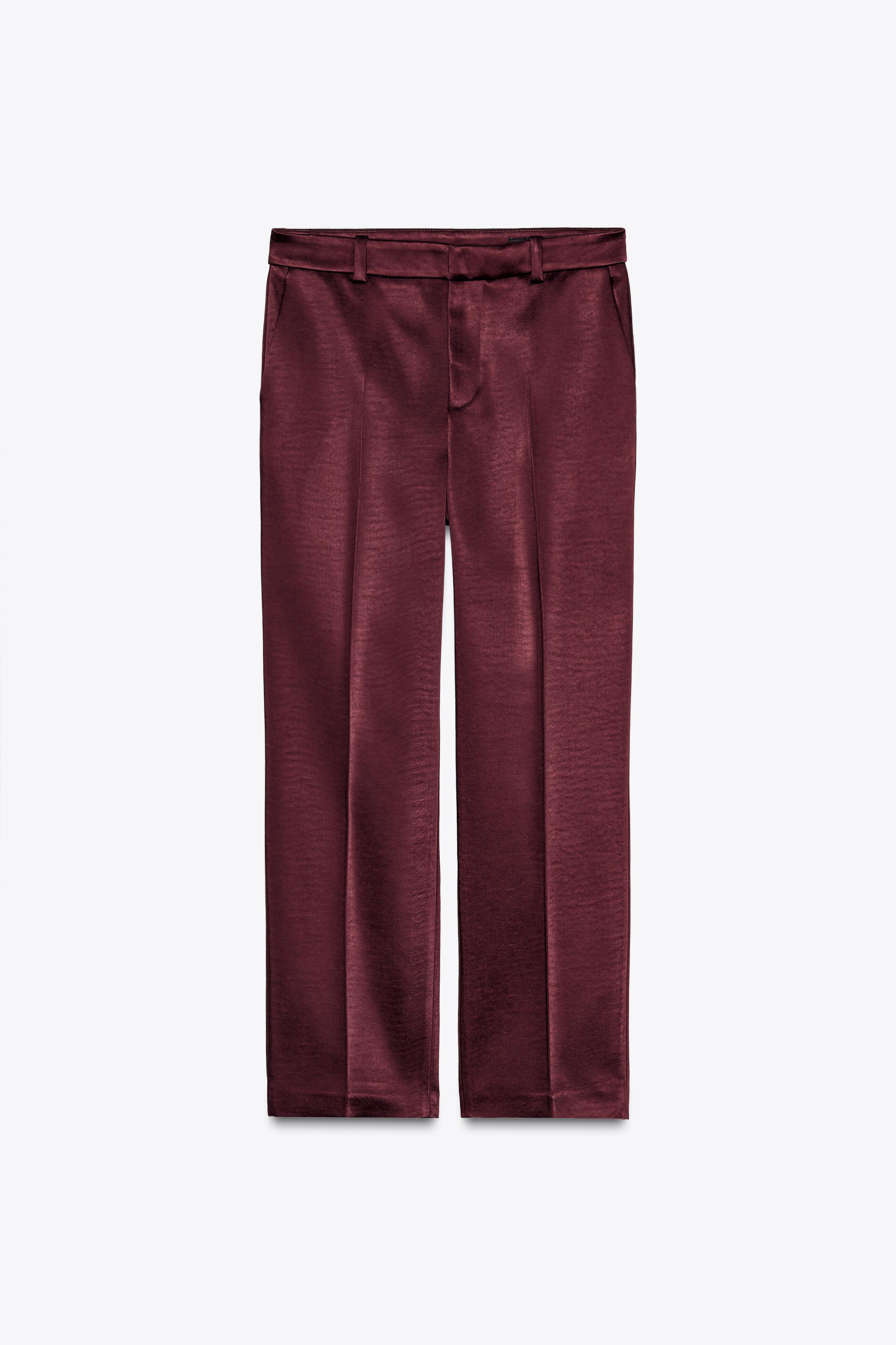 Telier Pantalón Satén Pesado Zw Collection de Zara