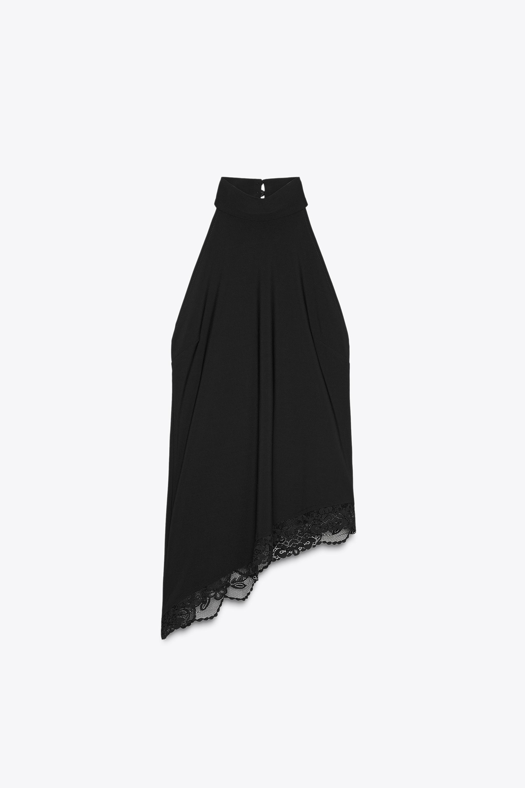 Nightdress-inspired halterneck top